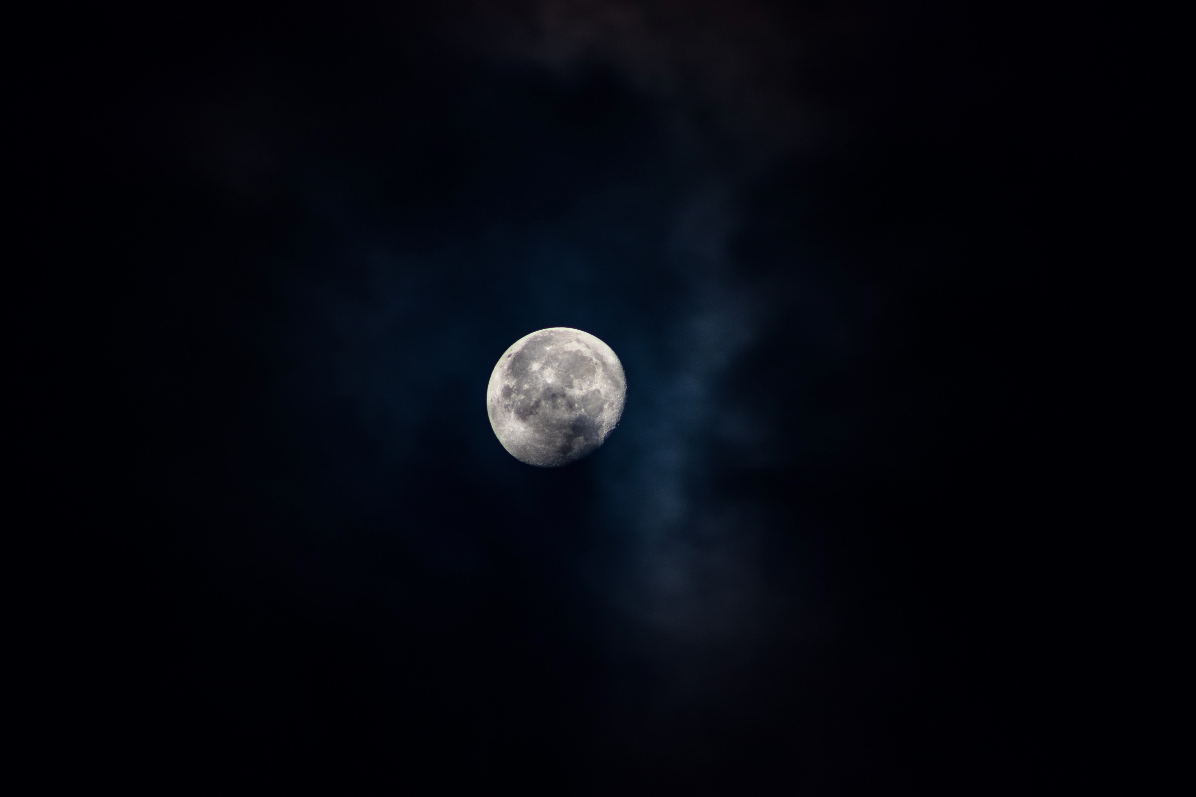 Wallpaper / moon night sky and dark HD 4k wallpaper free download