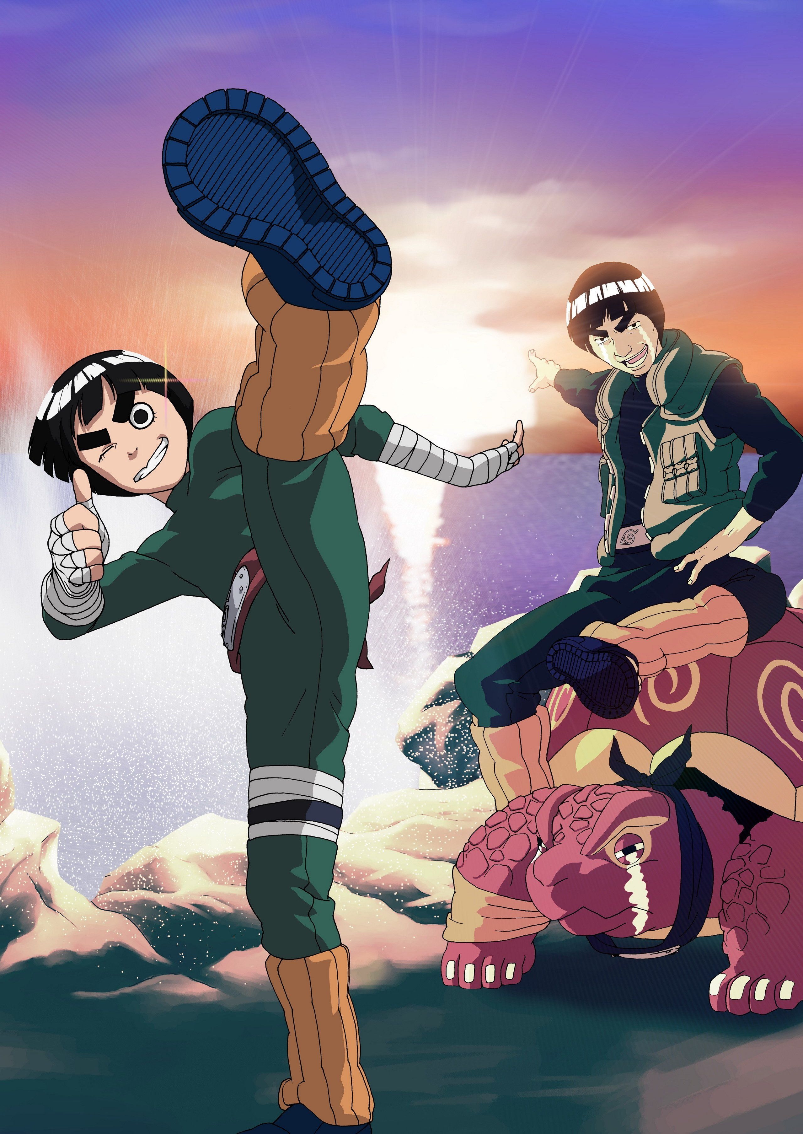 Rock lee cartoon Wallpaper Download