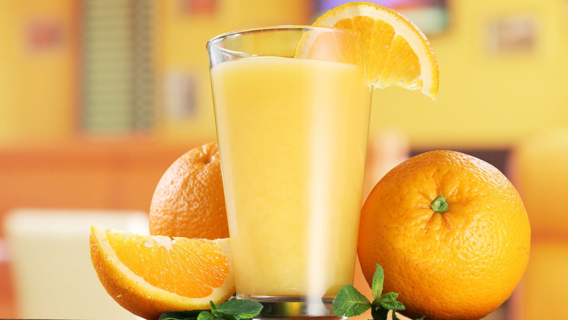 Desktop Wallpaper Orange Fruit Juice, Slices, HD Image, Picture, Background, Yahfvs