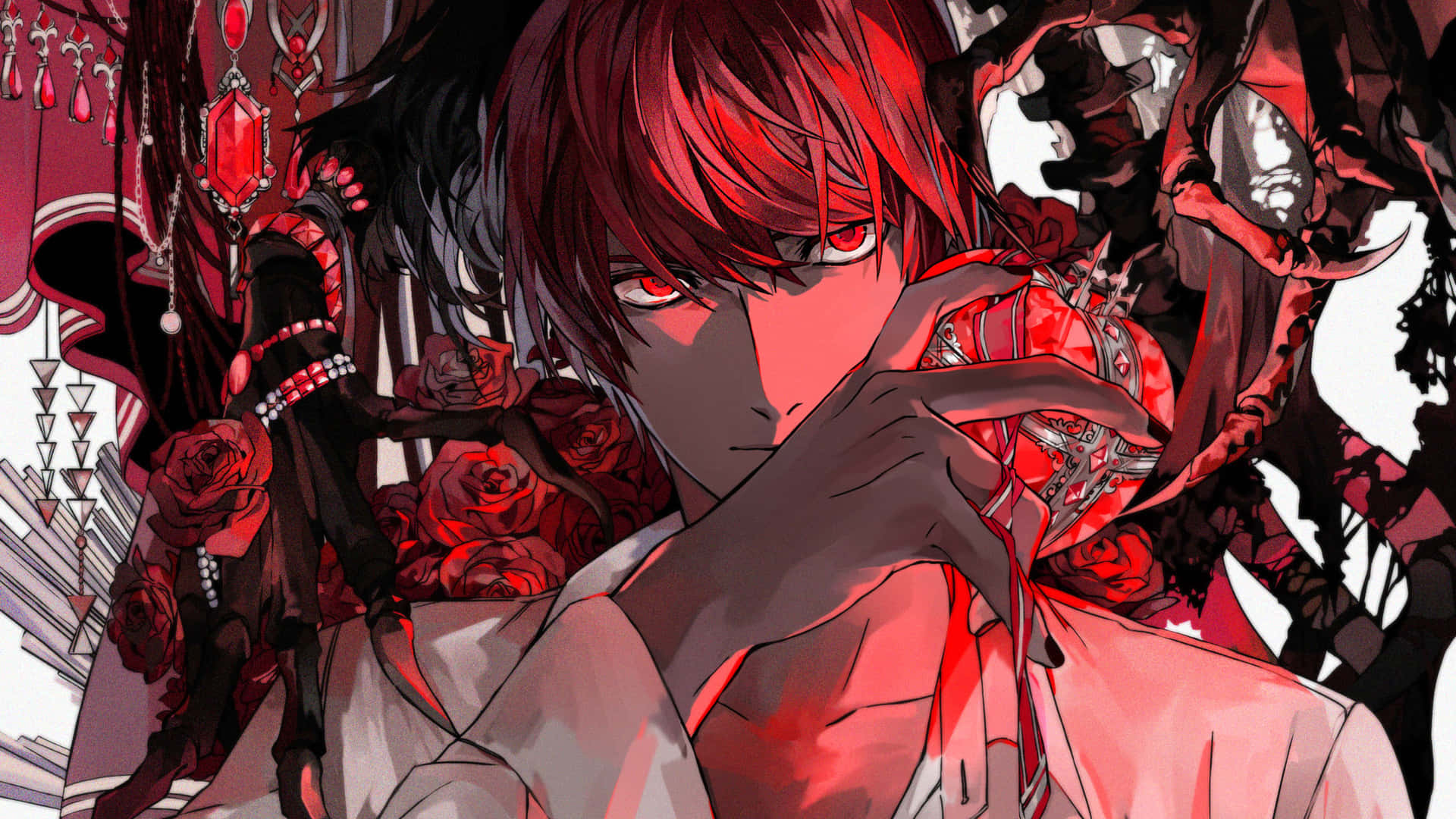 Download Death Note Light Smirking 4k Wallpaper