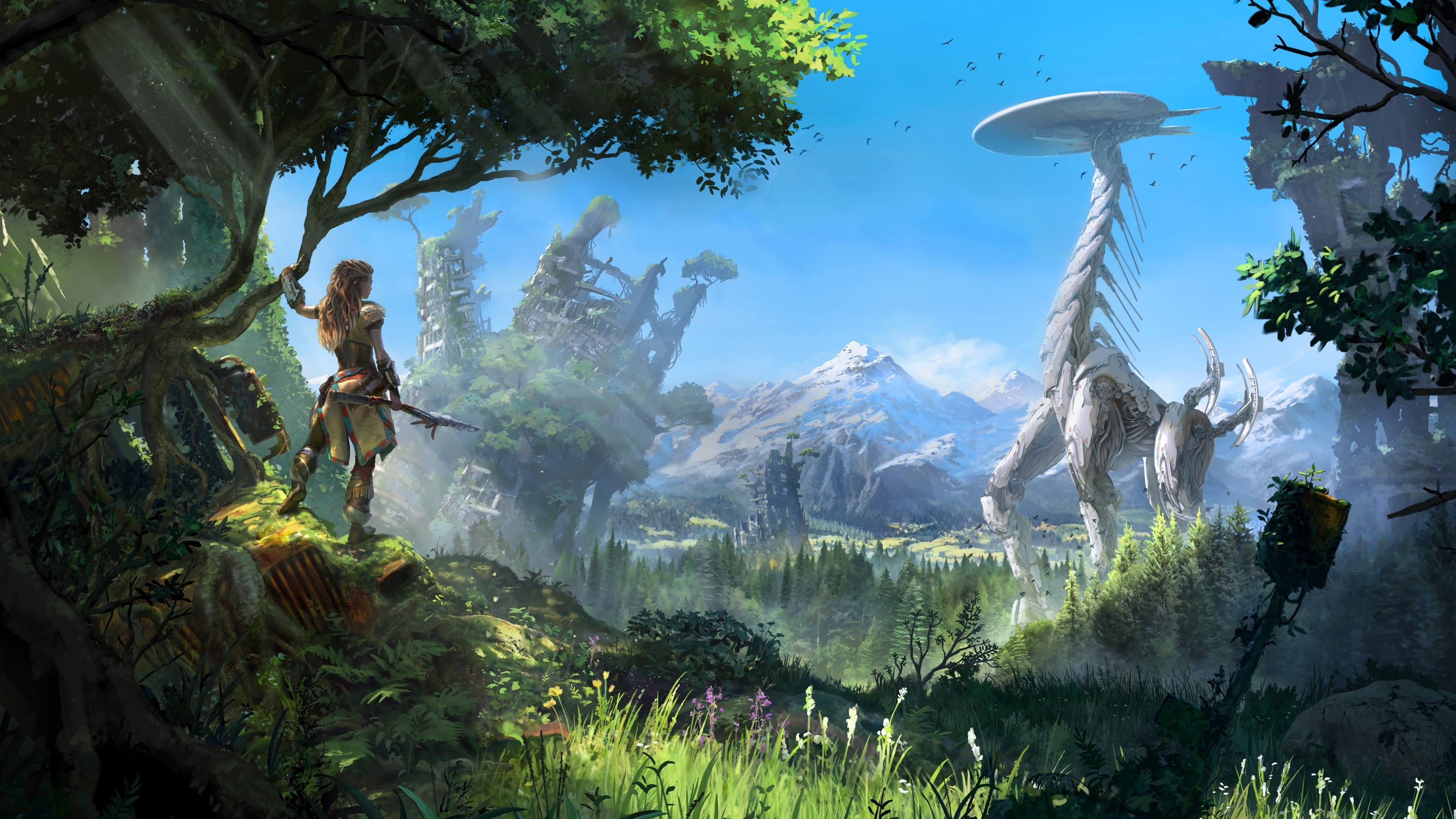 Wallpaper Horizon Zero Dawn, Action Role Playing, PlayStation 4, Xbox One, Windows, Best Games, Games