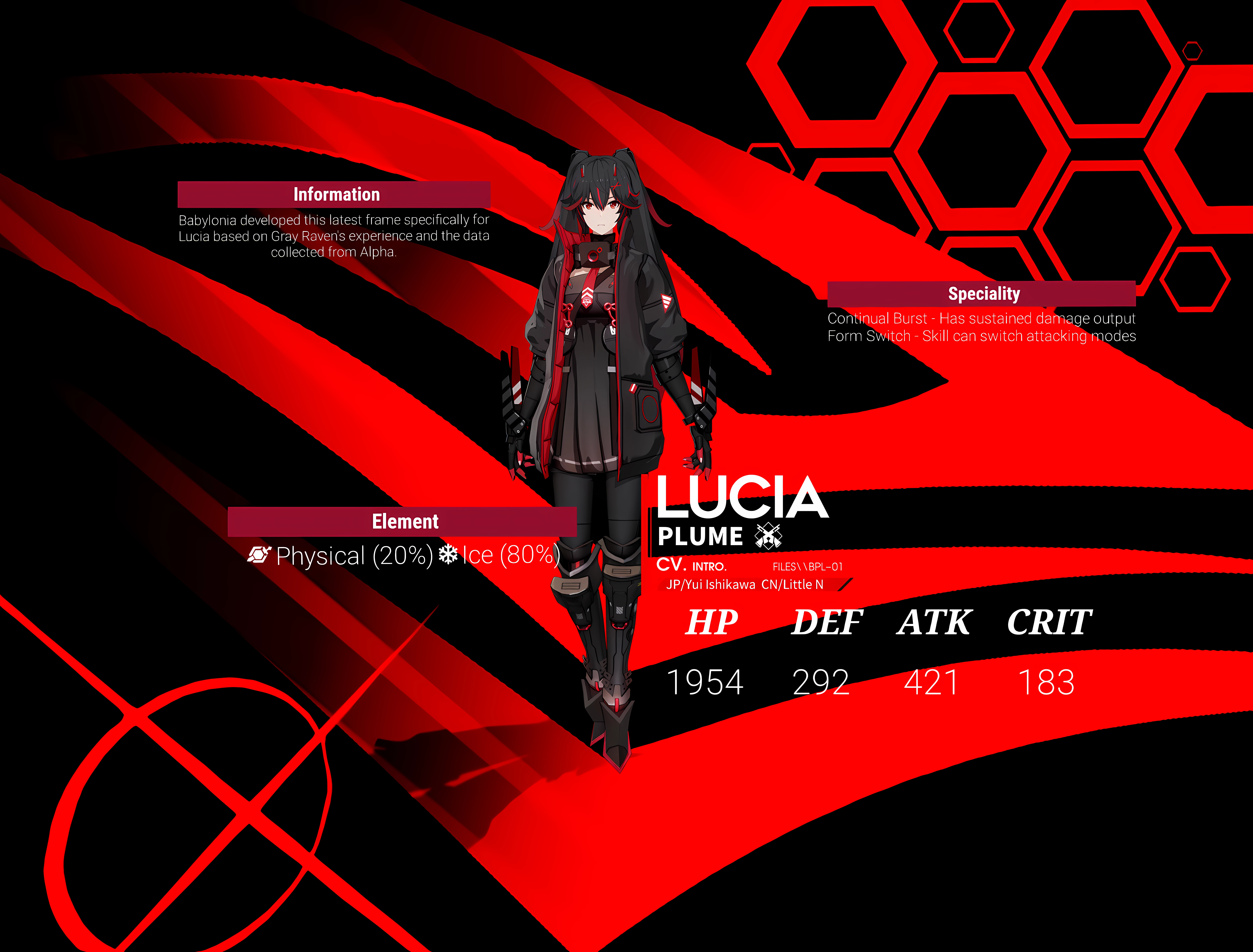 Punishing Gray Raven Lucia Plume Punishing Gray Raven Anime Girls Two Tone Hair Looking At Viewer Si Wallpaper:8192x6224