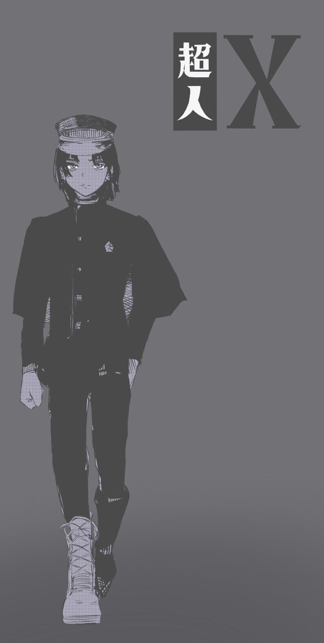 been a awhile since i posted anything here. i made some more choujin x wallpaper, this time its simon