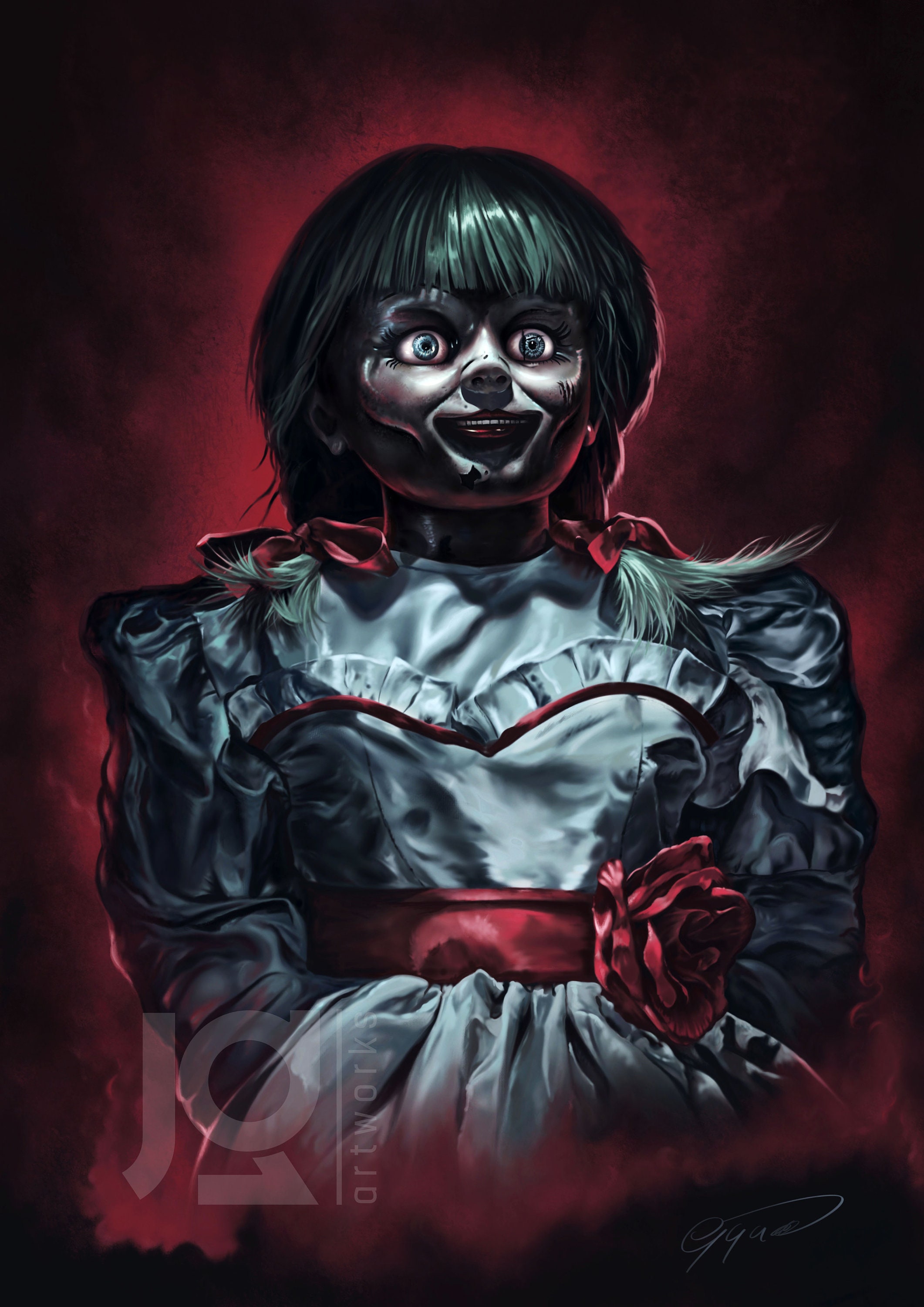 Art Print Annabelle Comes Home Digital Painting Conjuring