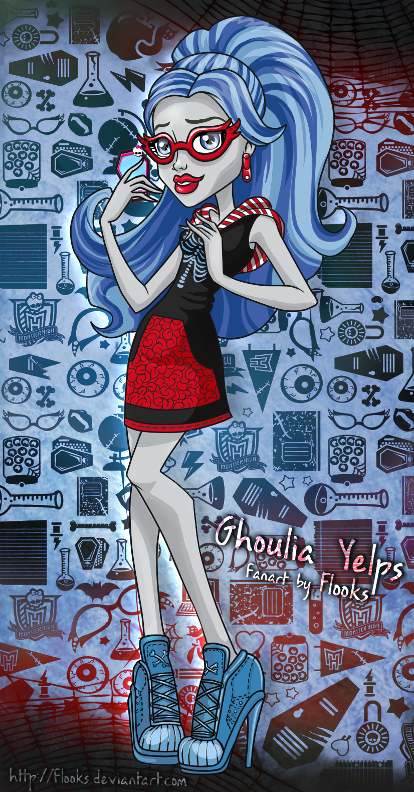 Ghoulia Yelps Scaris City of Fright. Monster high art, Monster high ghoulia, Monster high characters