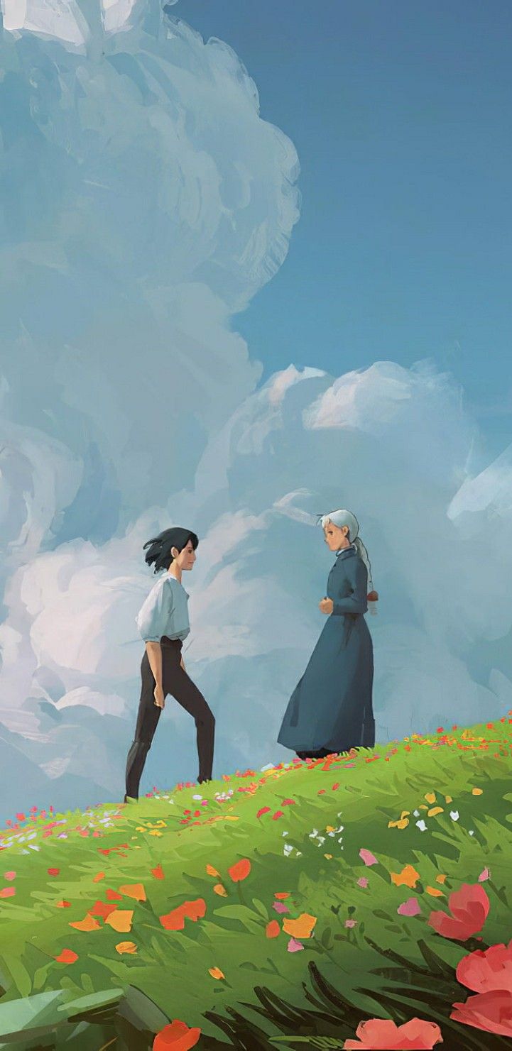Free download Howl And Sophie Studio ghibli poster Studio ghibli background [721x1481] for your Desktop, Mobile & Tablet. Explore Anime Ghibli Wallpaper. Studio Ghibli Wallpaper, Ghibli Wallpaper, Ghibli Wallpaper