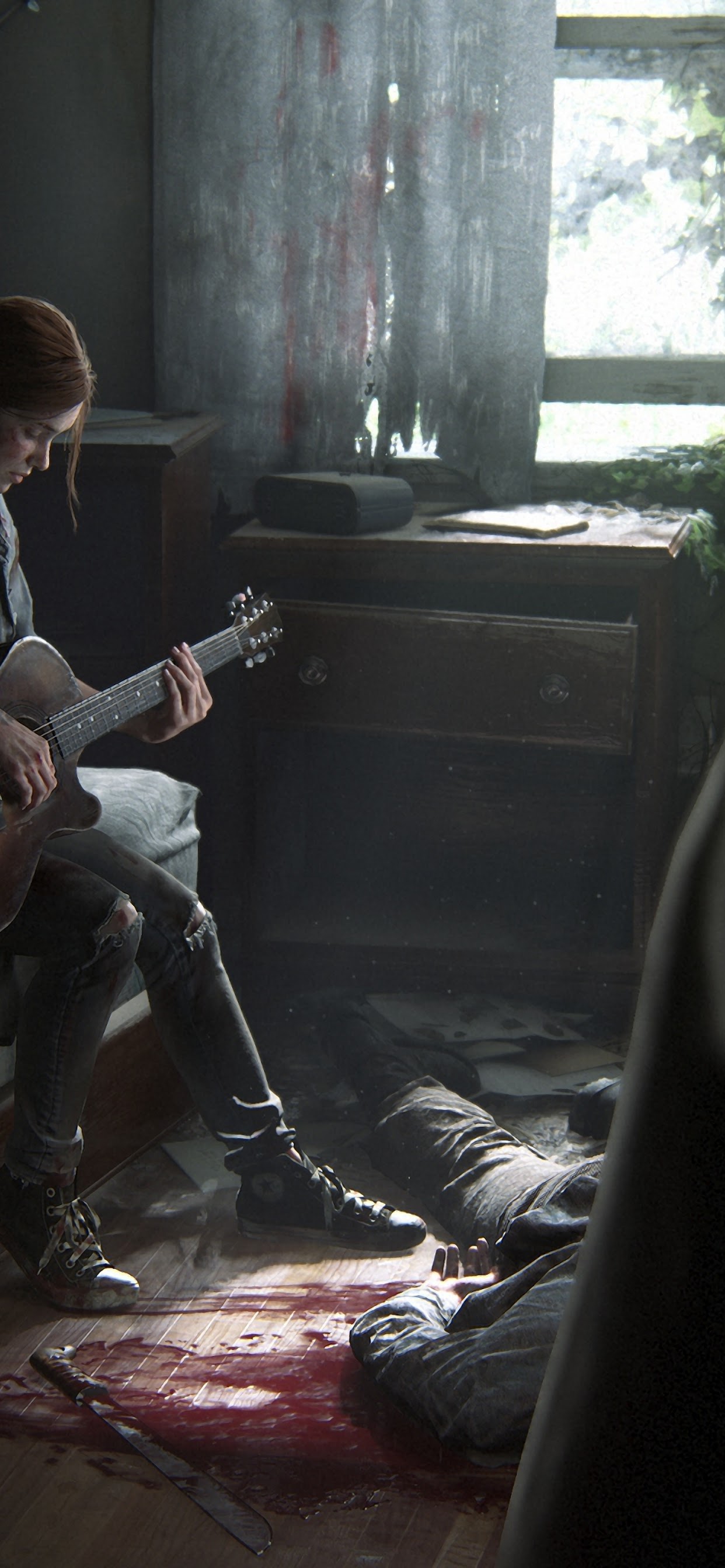 The Last of Us Part 2 Ellie Playing Guitar 4K Wallpaper