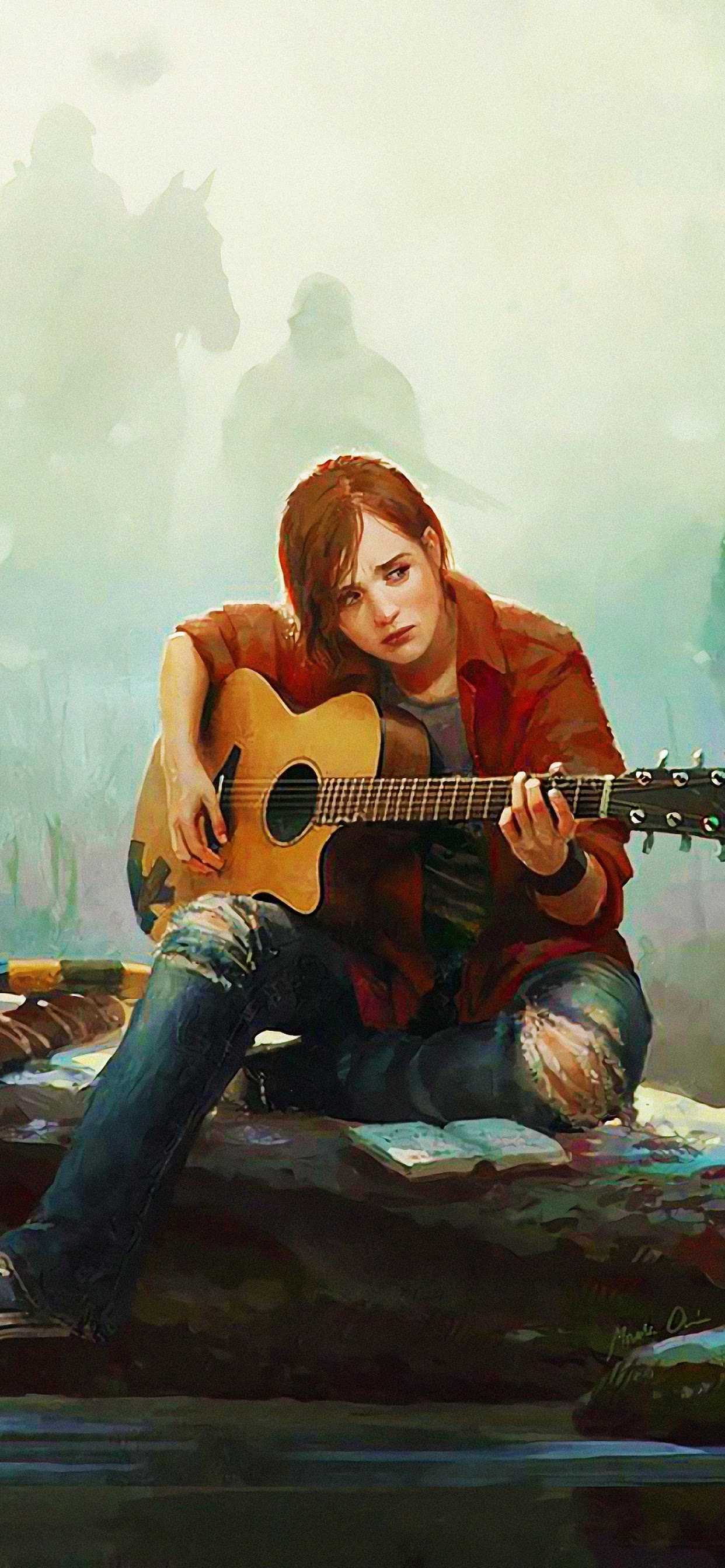 The Last of Us Part 2 Ellie Playing Guitar 4K Wallpaper