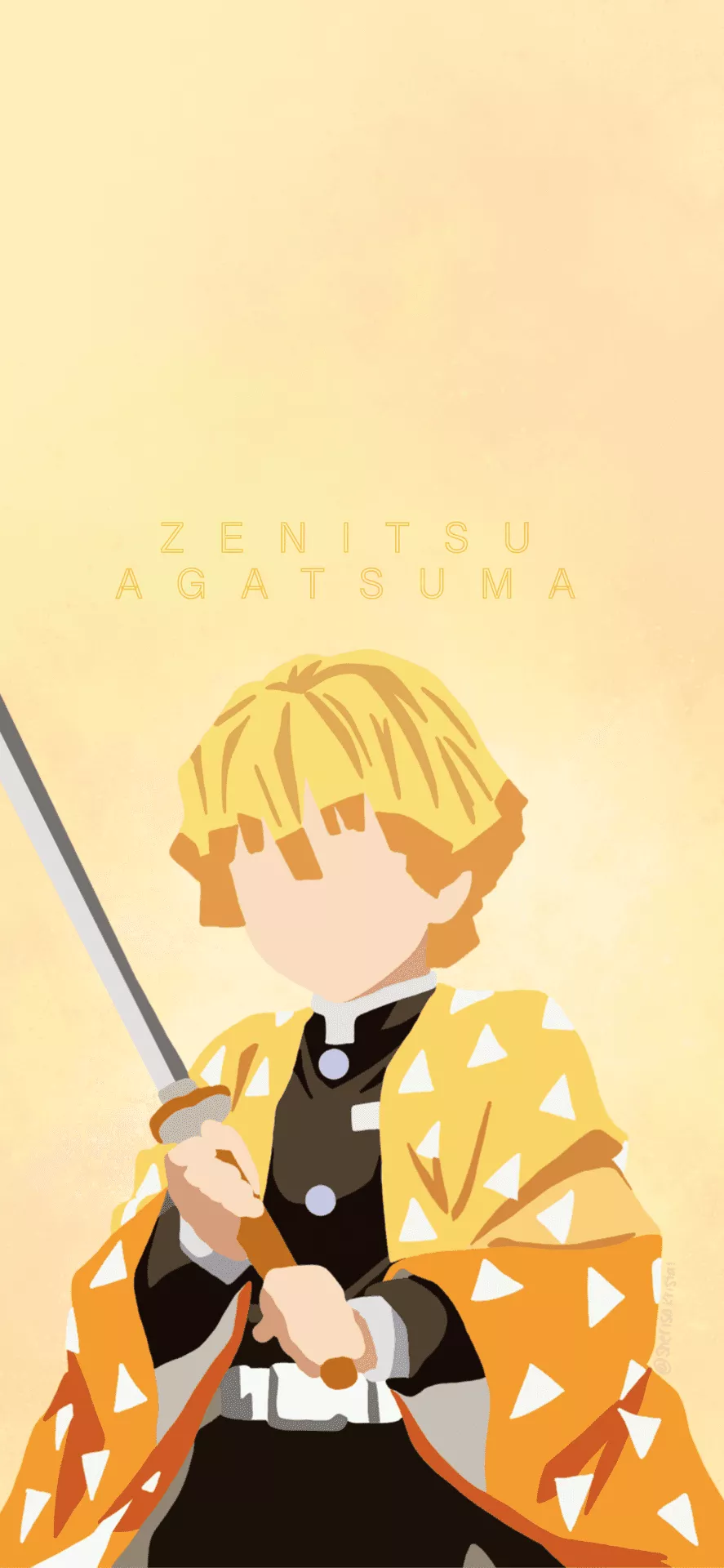 Download A Katana Wielding Zenitsu Ready To Save The Day!