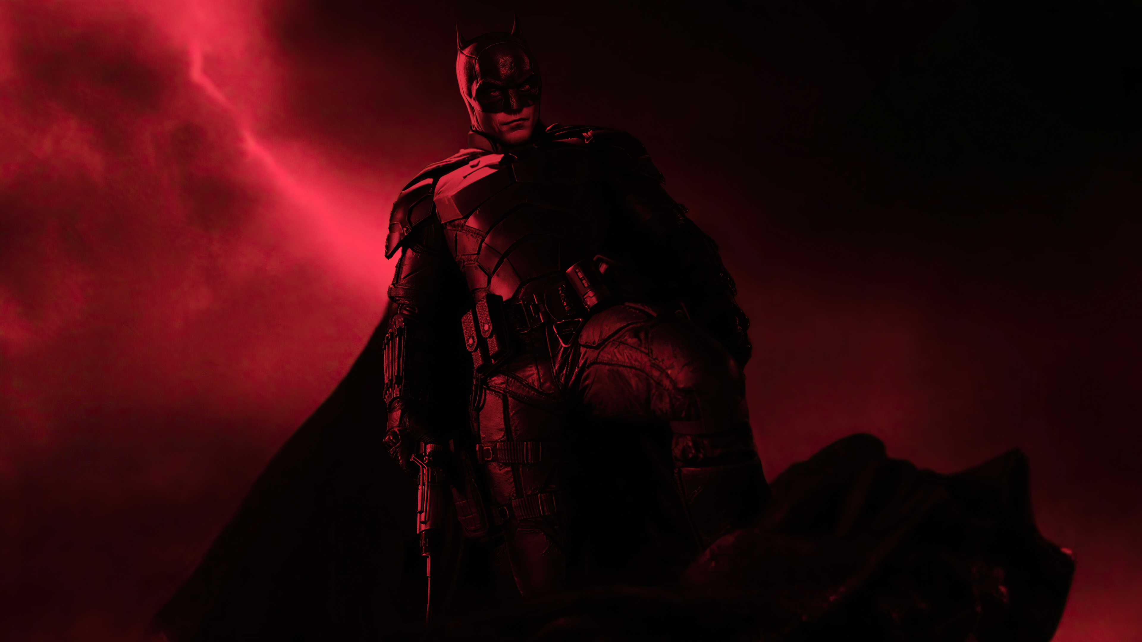 Wallpaper 4k The Batman Red Day 4k Wallpaper