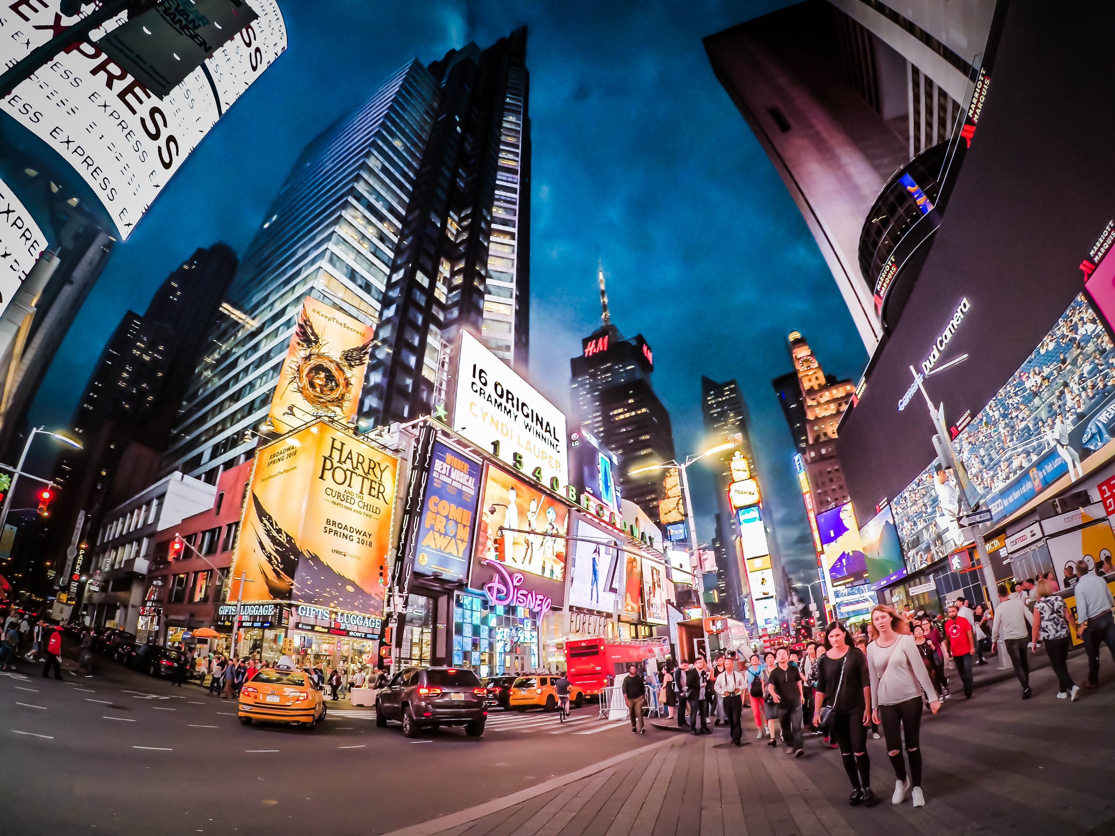 Wallpaper / time square new york 4k wallpaper free download