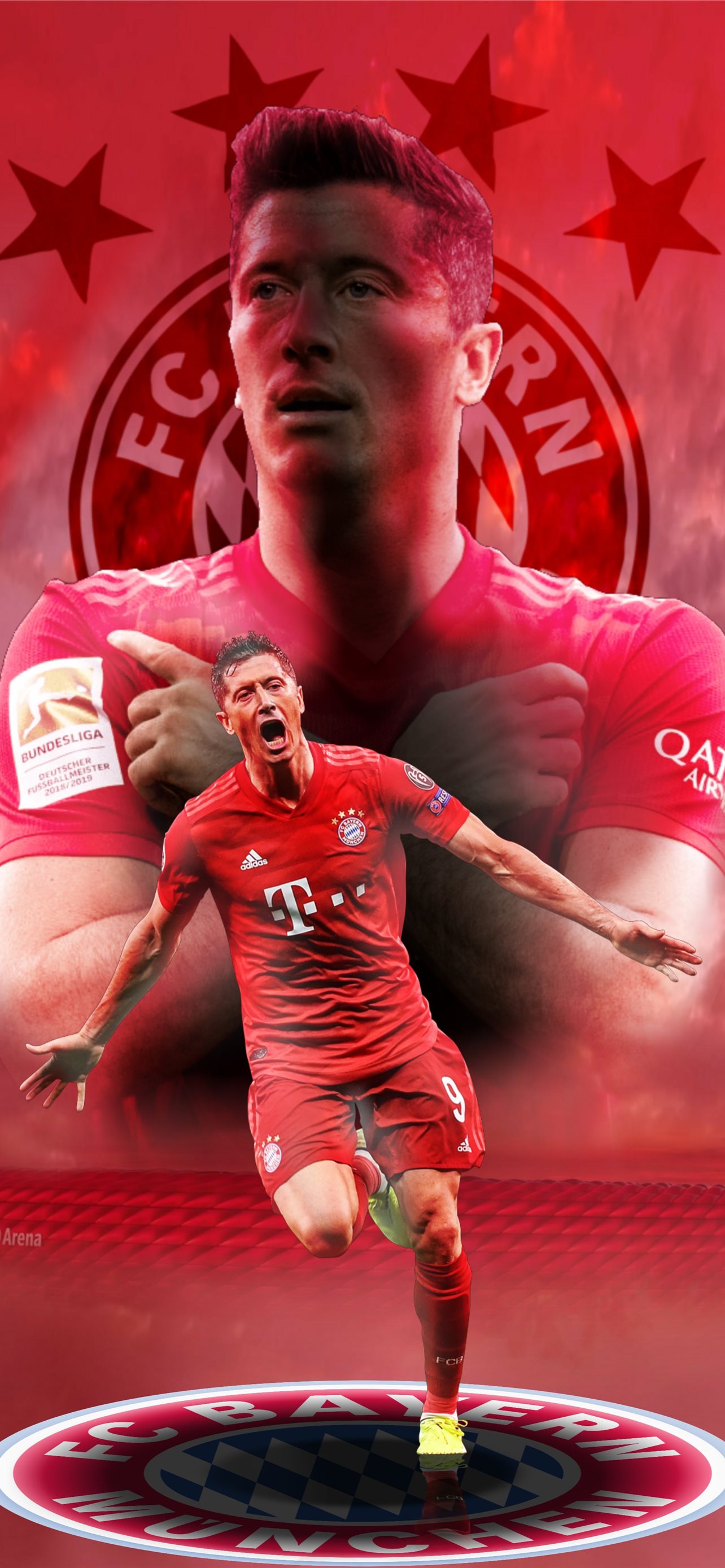 Best Lewandowski iPhone HD Wallpaper