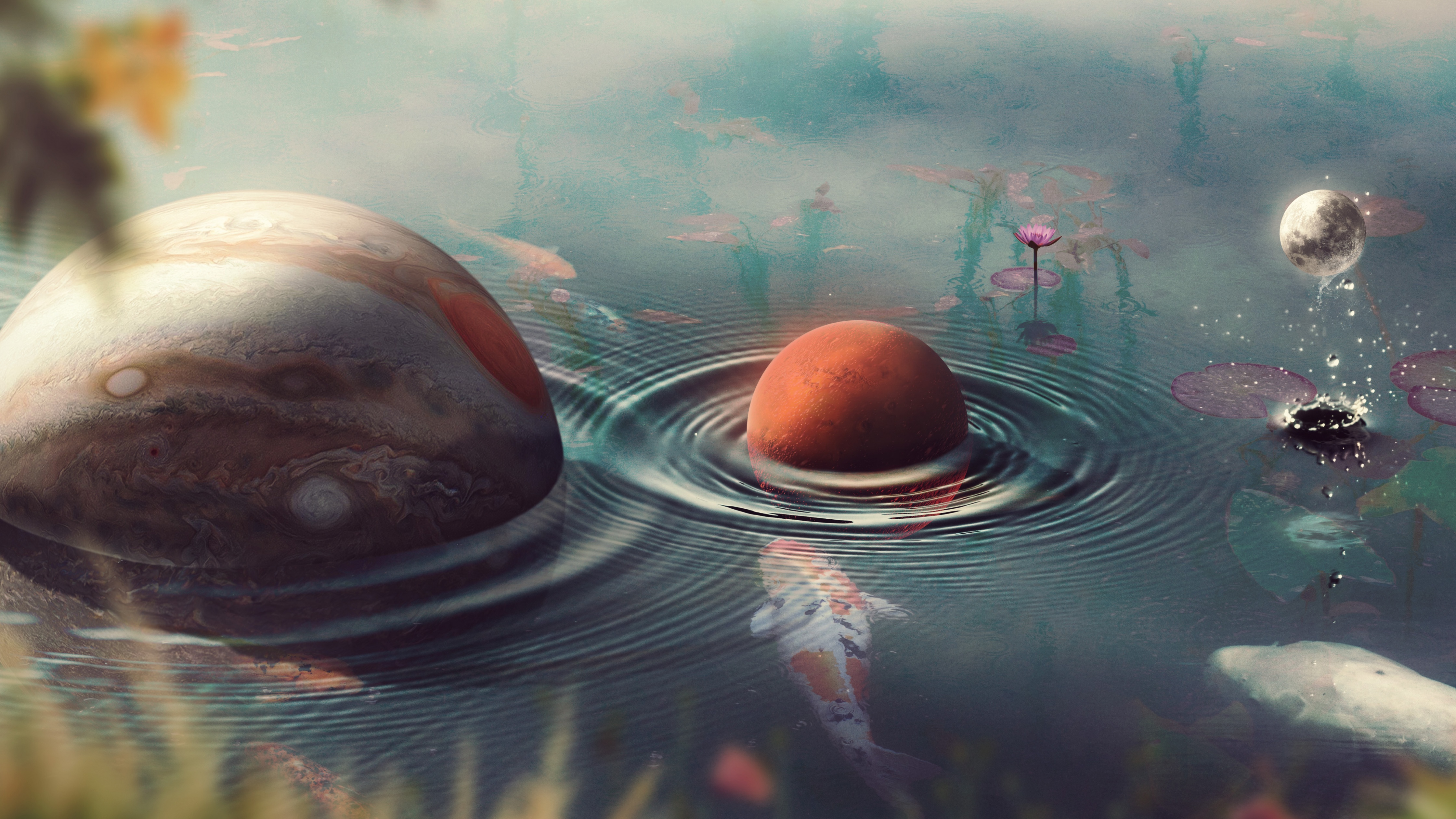 Venus Wallpaper 4K, Jupiter, Moon, Planets, Graphics CGI