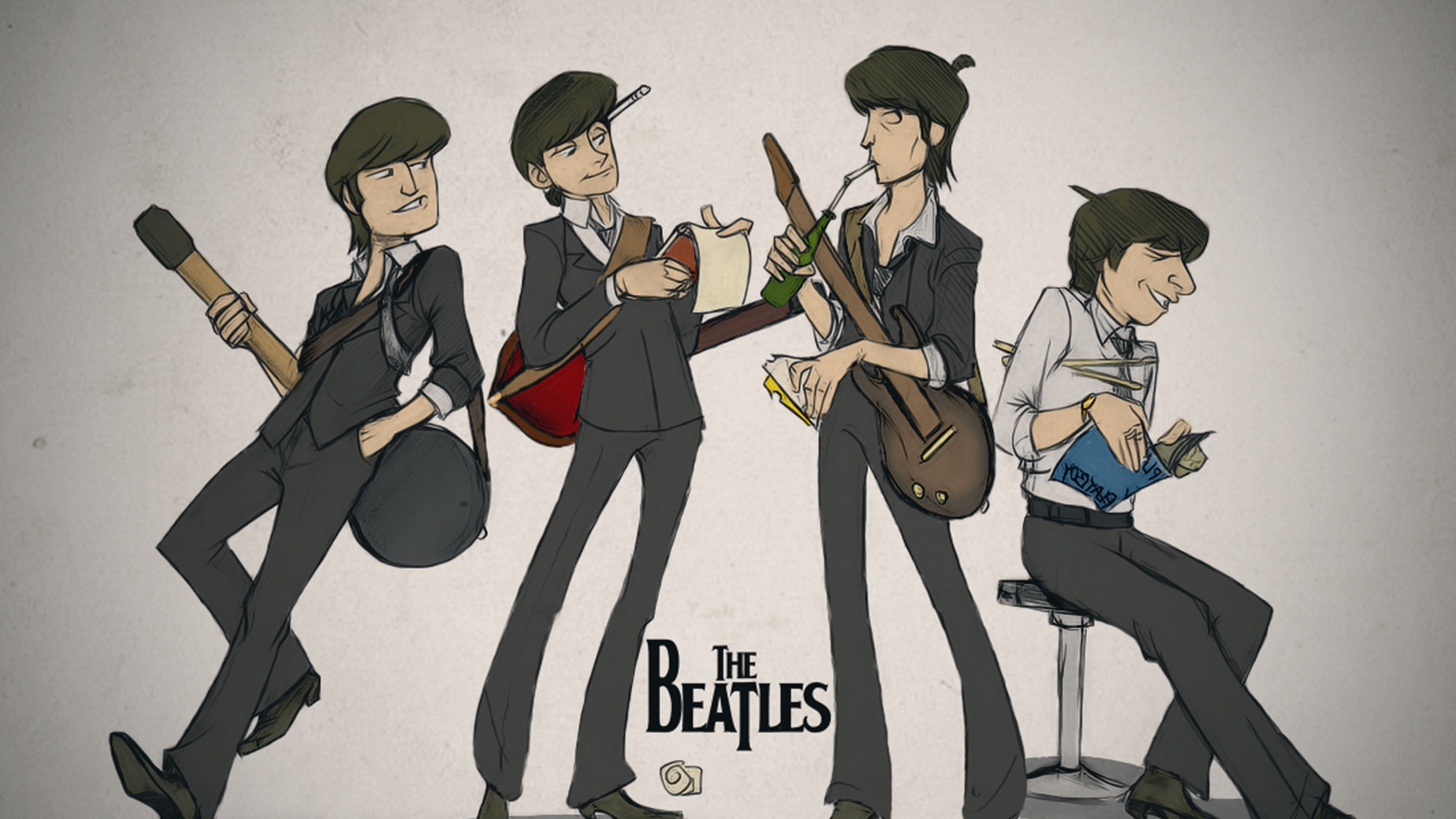 The Beatles HD Wallpaper for Desktop and Mobiles 4K Ultra HD