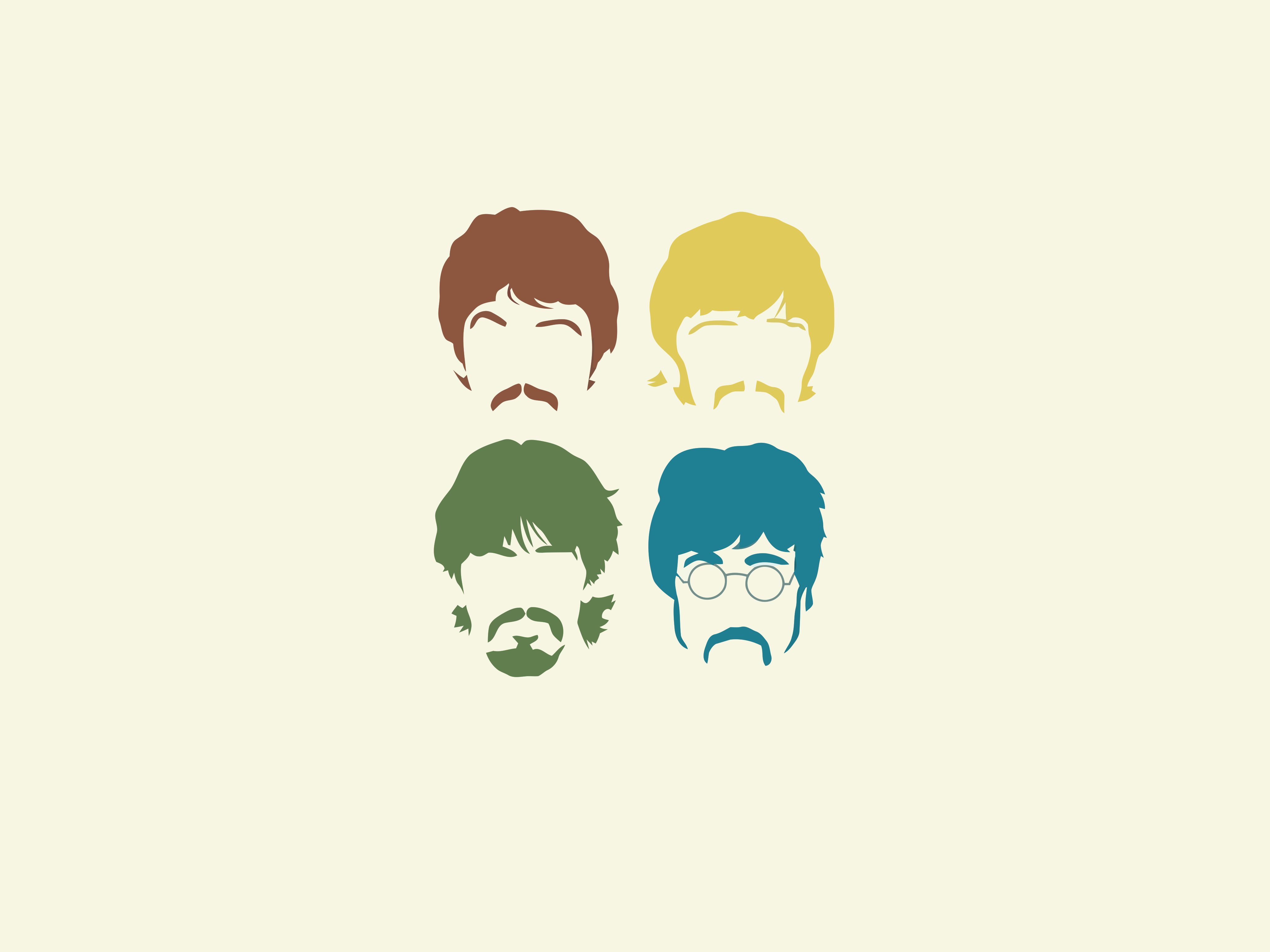 music, The Beatles, artwork, minimalism Gallery HD Wallpaper
