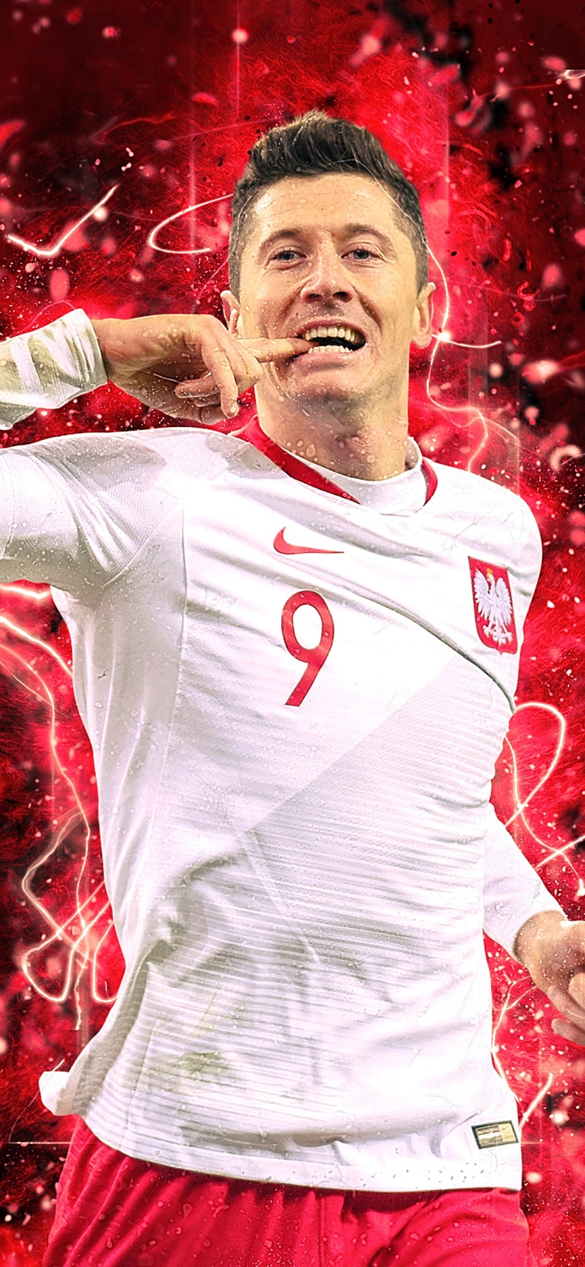 Sports Robert Lewandowski, Soccer, Polish, 828x1792 Phone HD Wallpaper