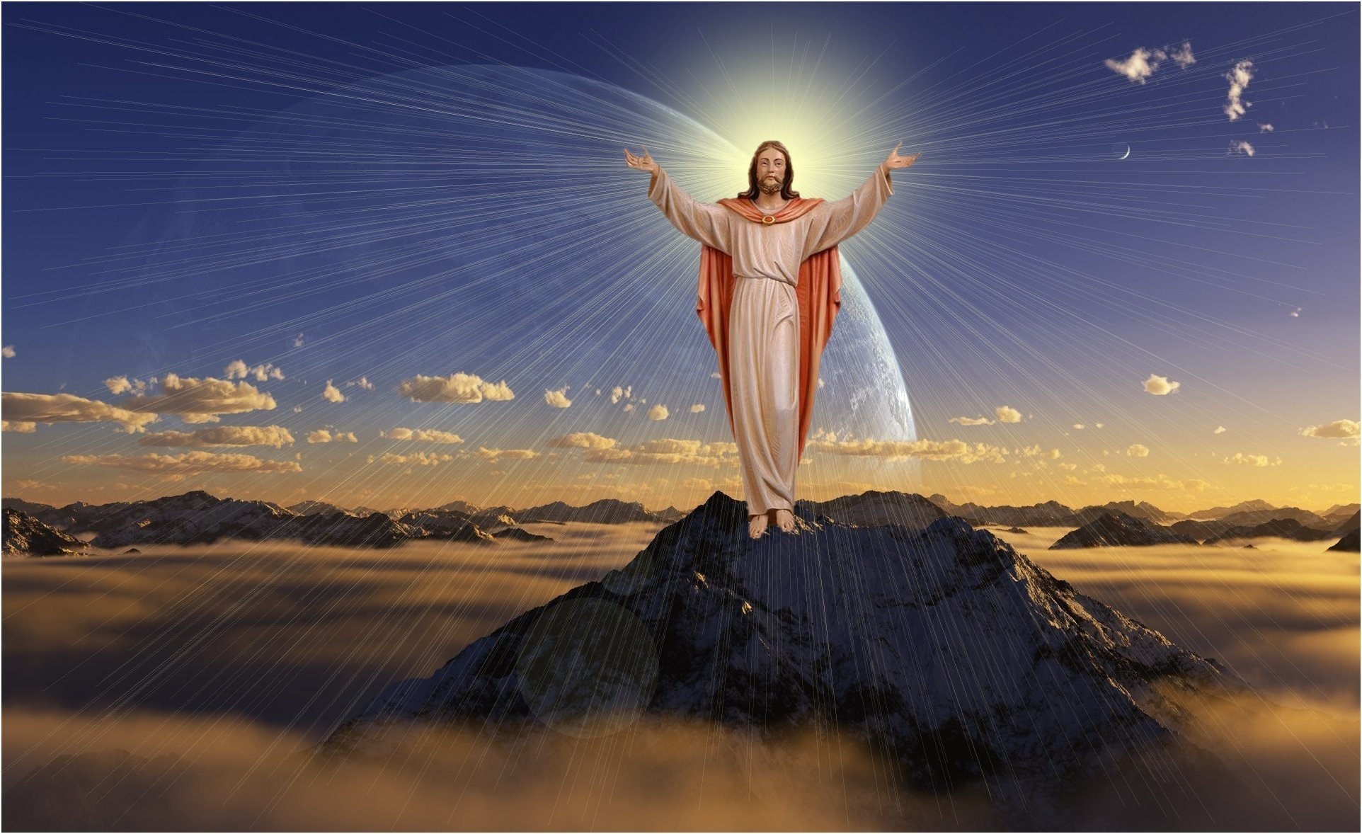 Jesus in heaven Wallpaper Download