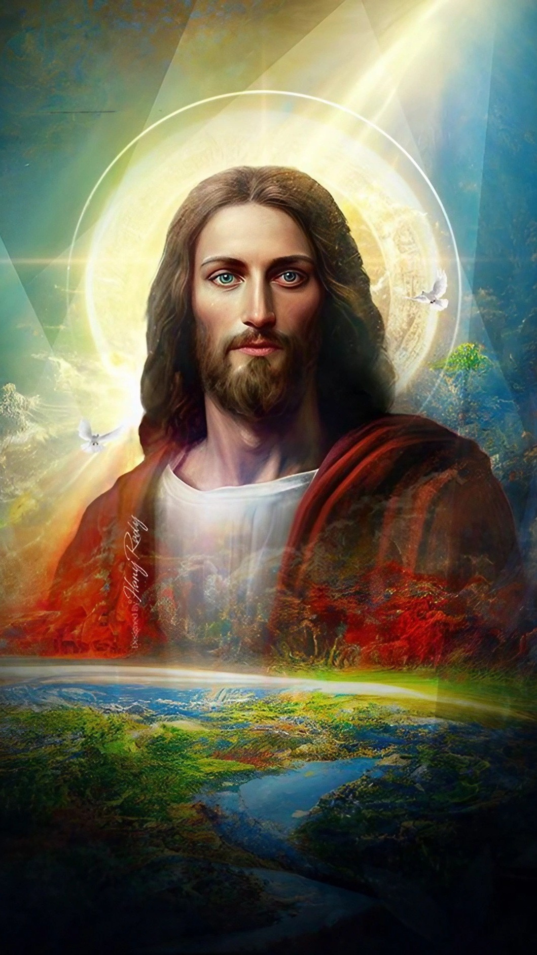 Jesus in heaven Wallpaper Download