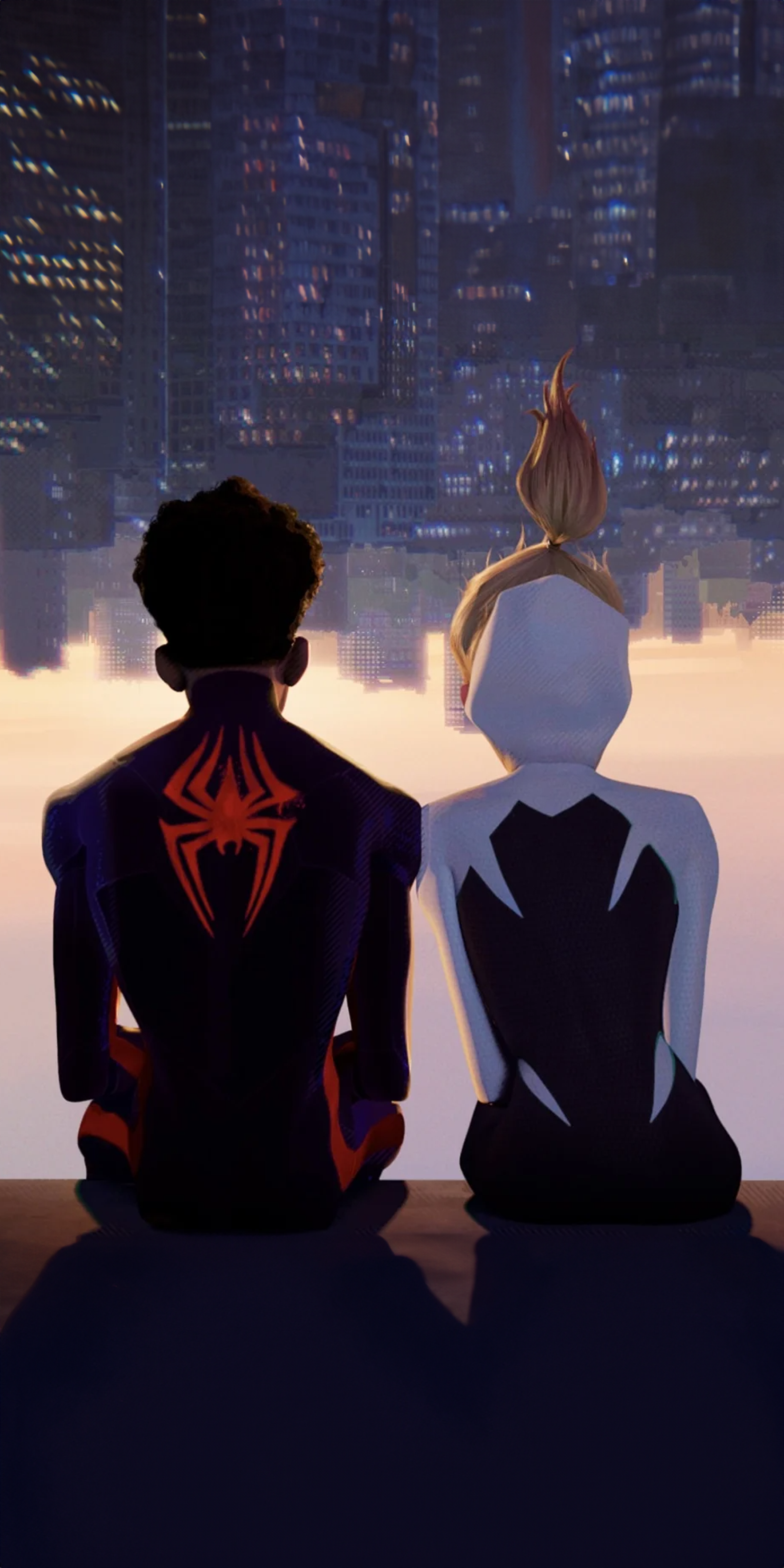 Miles and Gwen Upside down Wallpaper