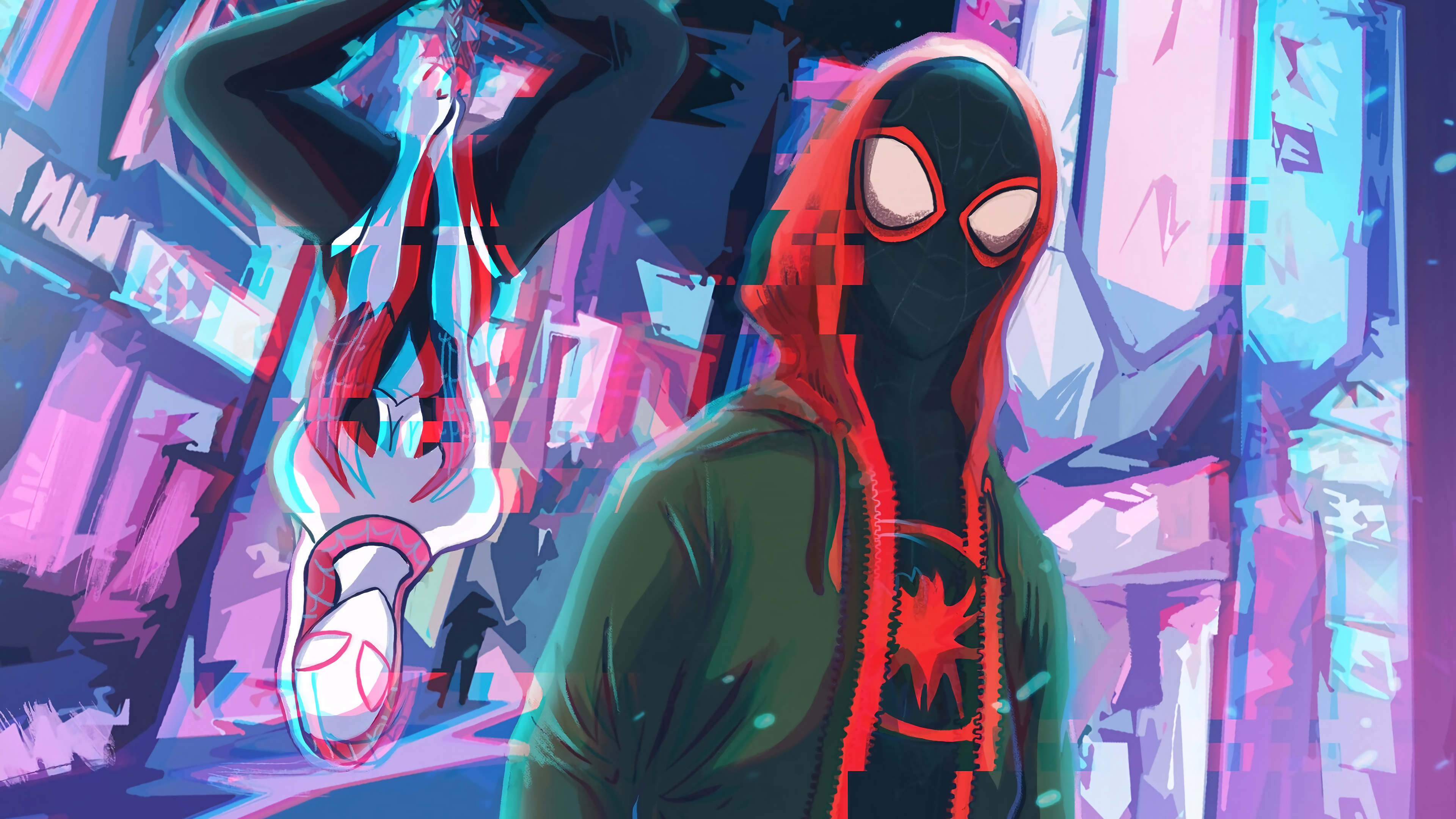 Miles Morales, Spider Gwen, Spider Man