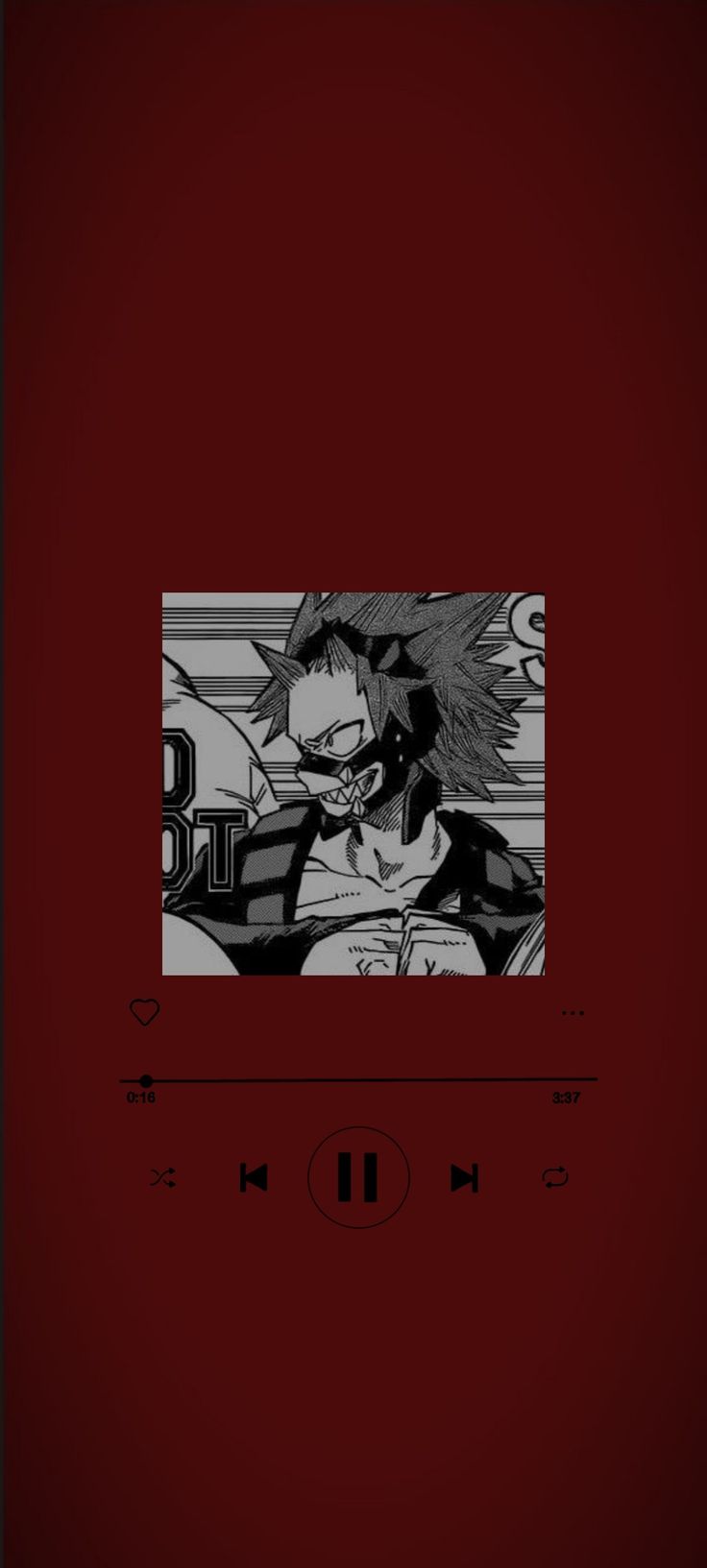 Kirishima Eijiro Dark Red Manga Panel