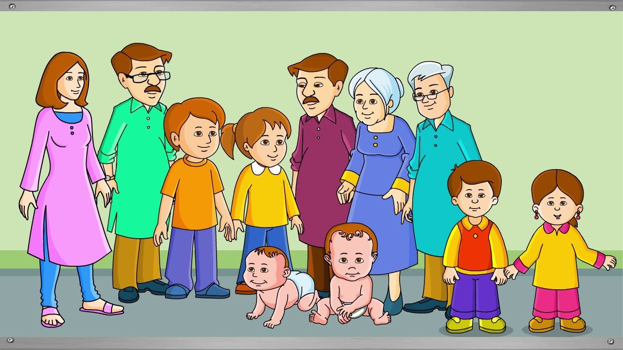 Illustration Of A Big Family Portrait Stock Illustration - Download Image  Now - Adult, Anthropomorphic Smiley Face, Art - iStock