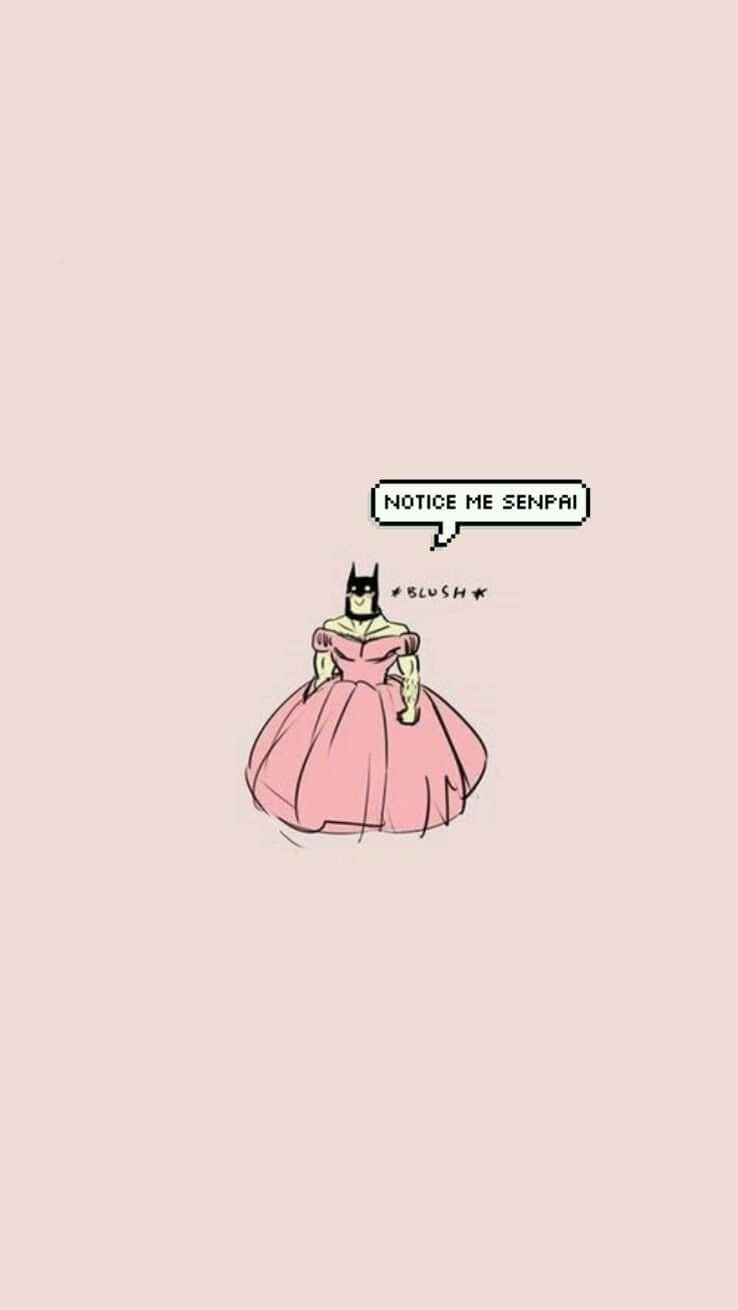 Download Batman Aesthetic In Pink Gown