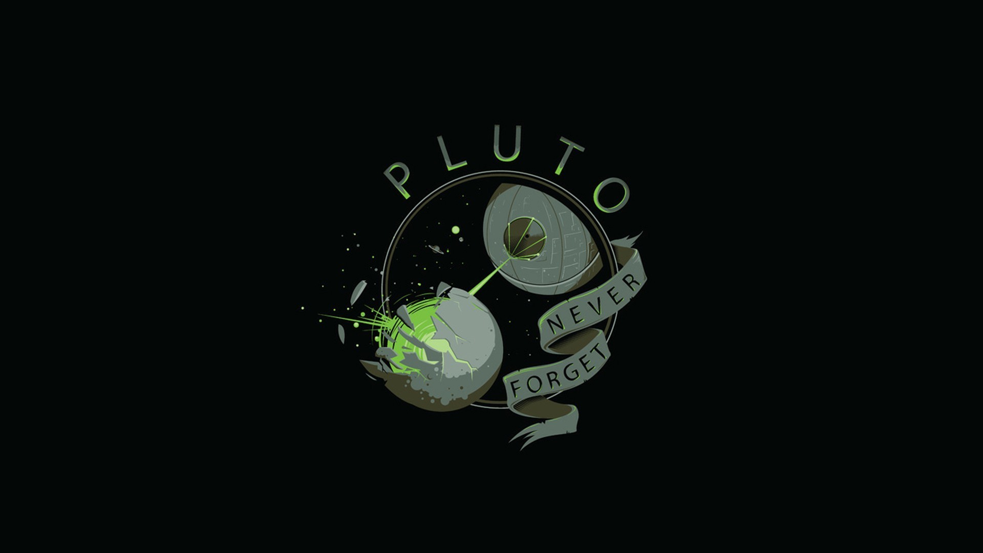 minimalism, Pluto, Star Wars, Humor