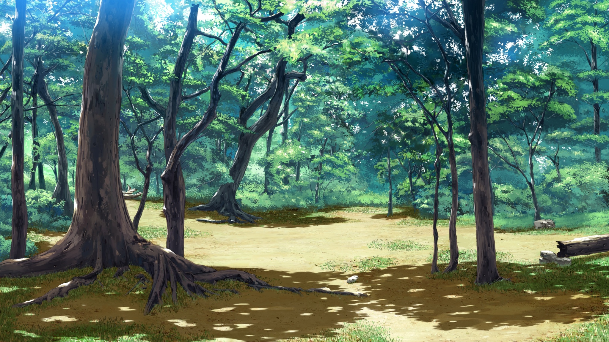 Anime Forest HD Wallpaper