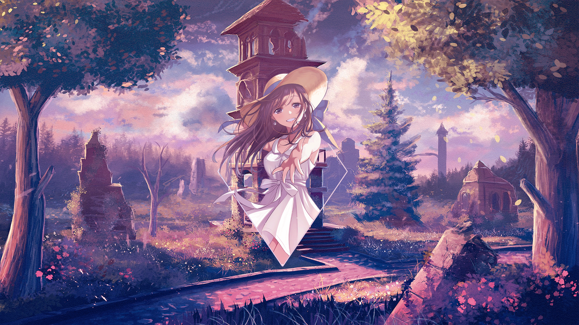 digital art, anime girls, Photohop