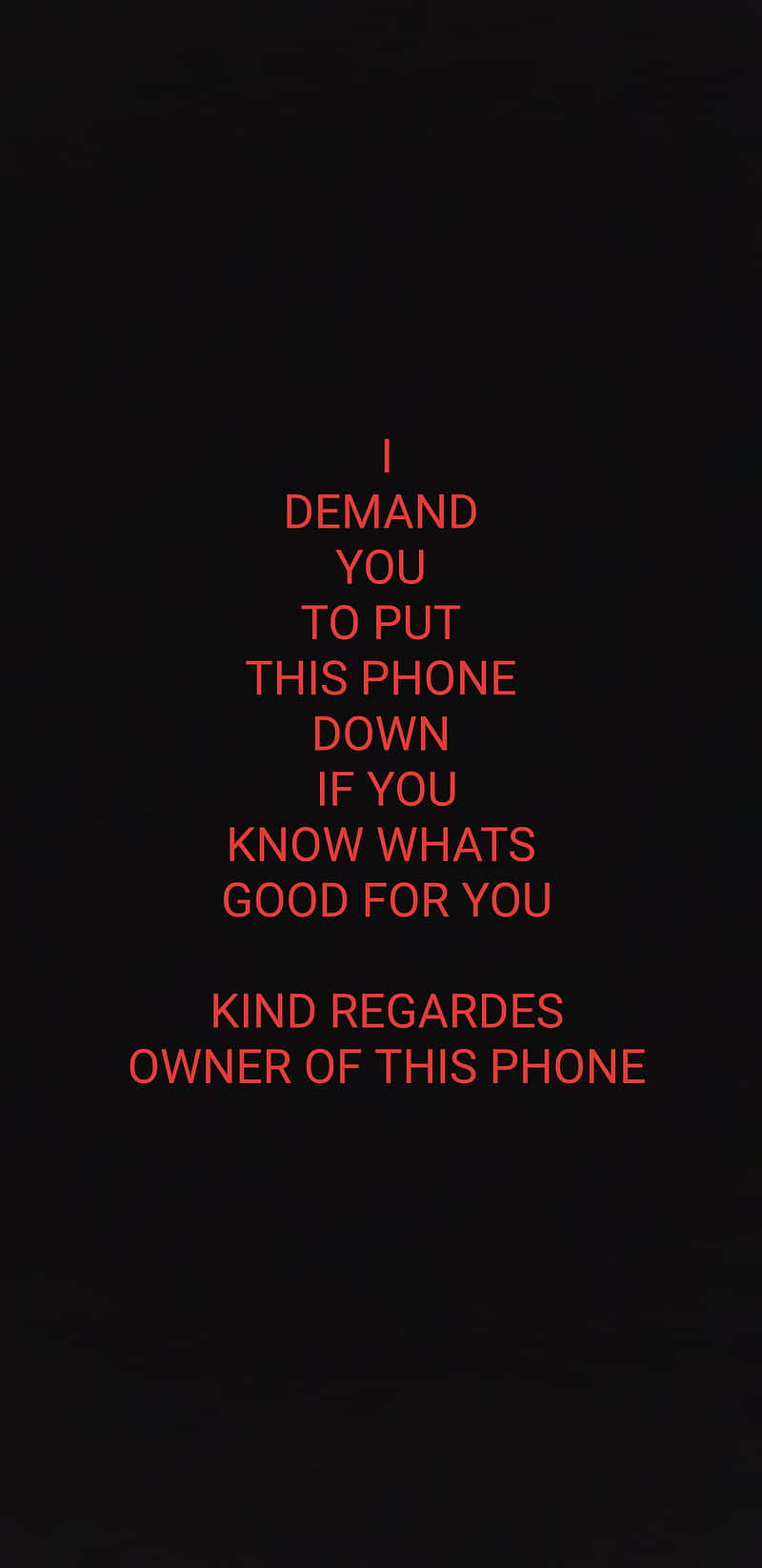 Put The Phone Down Wallpaper