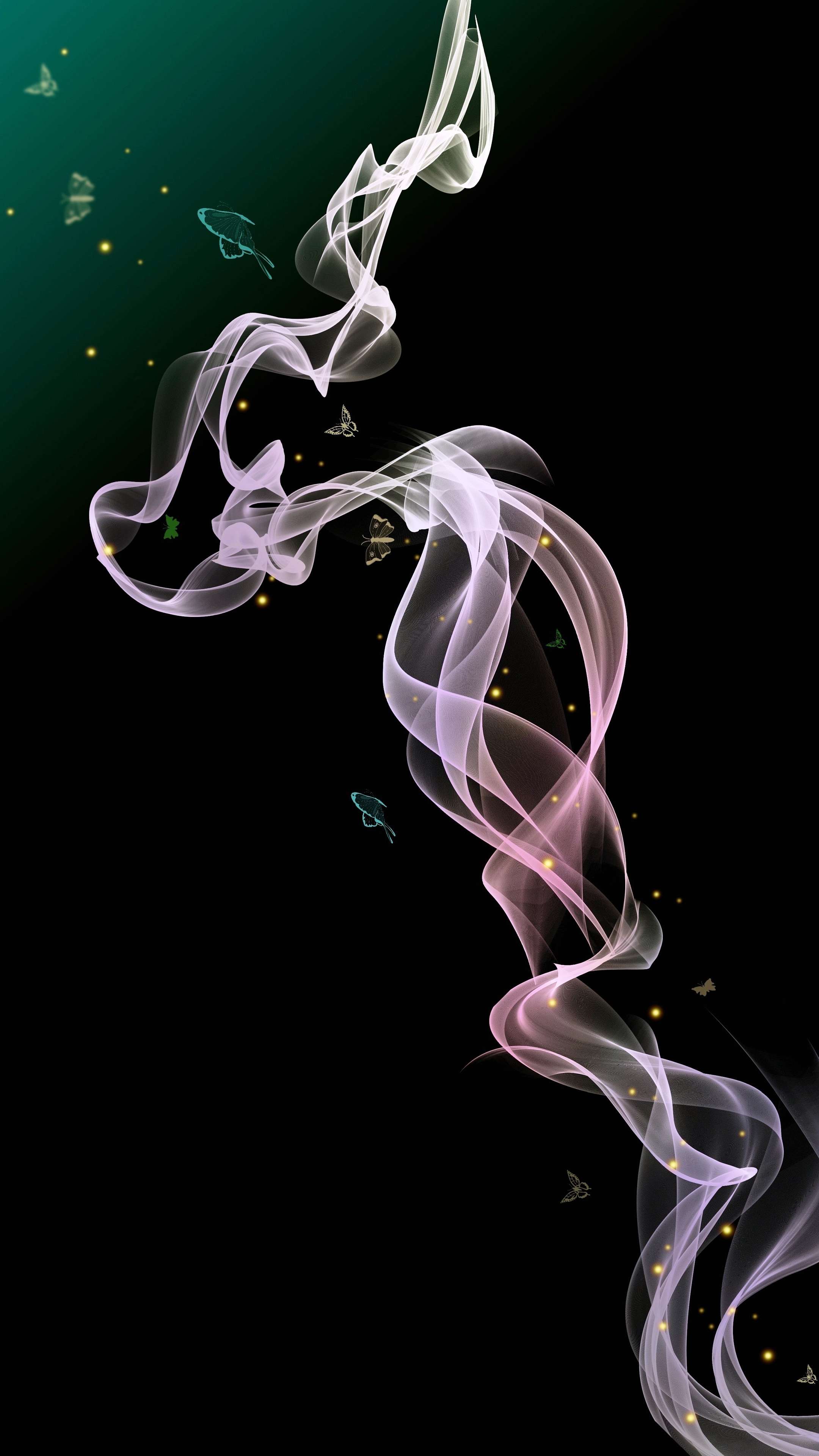 Amoled Smoke 4K Phone Wallpaper