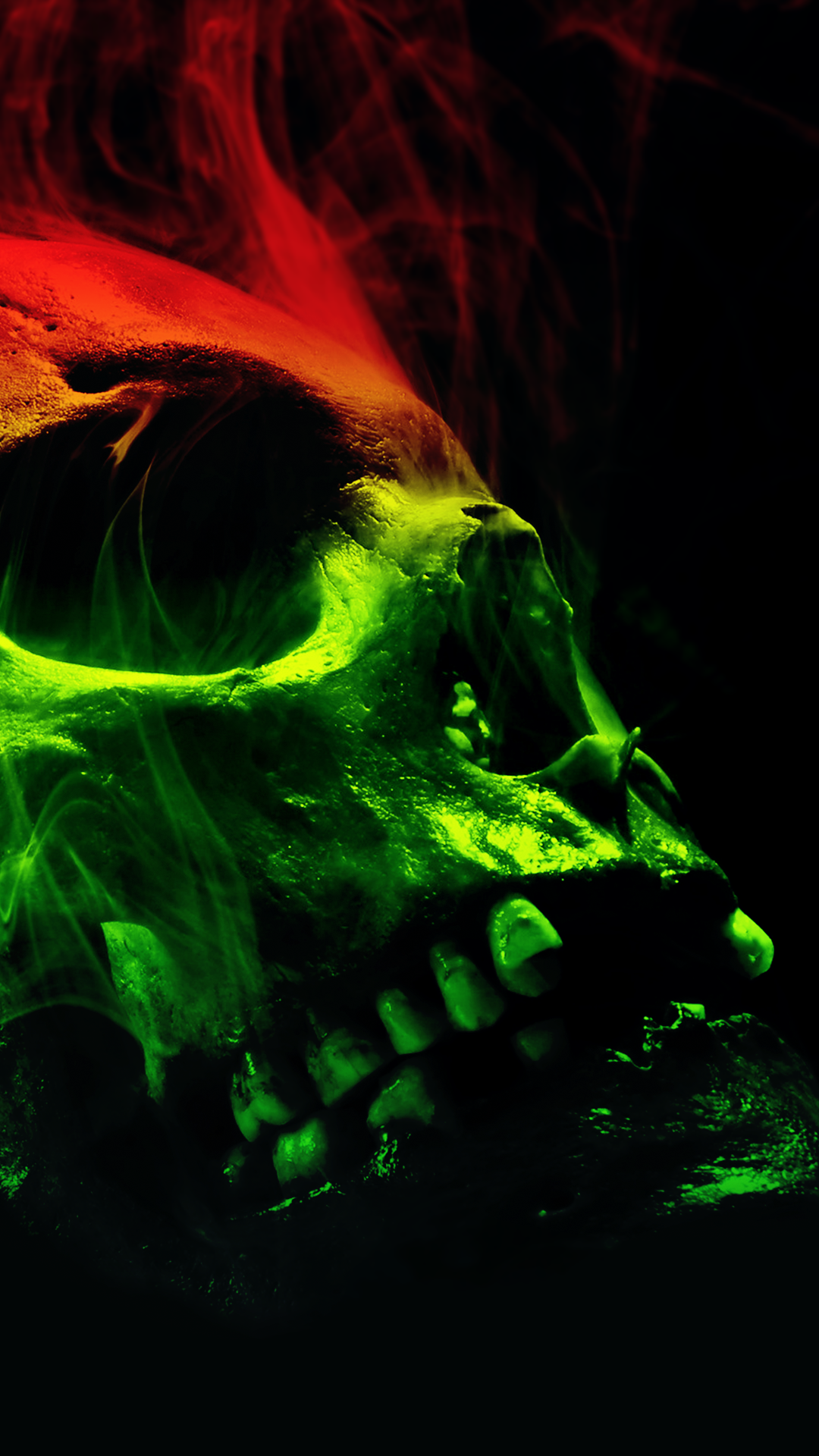 Smoking Skull Wallpaper for Phone