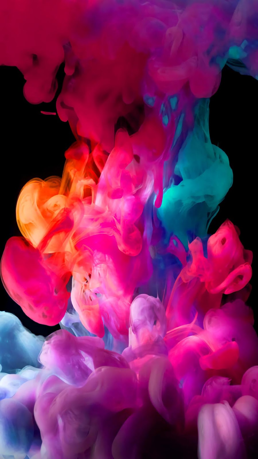 Colorful Smoke HD Mobile Wallpaper