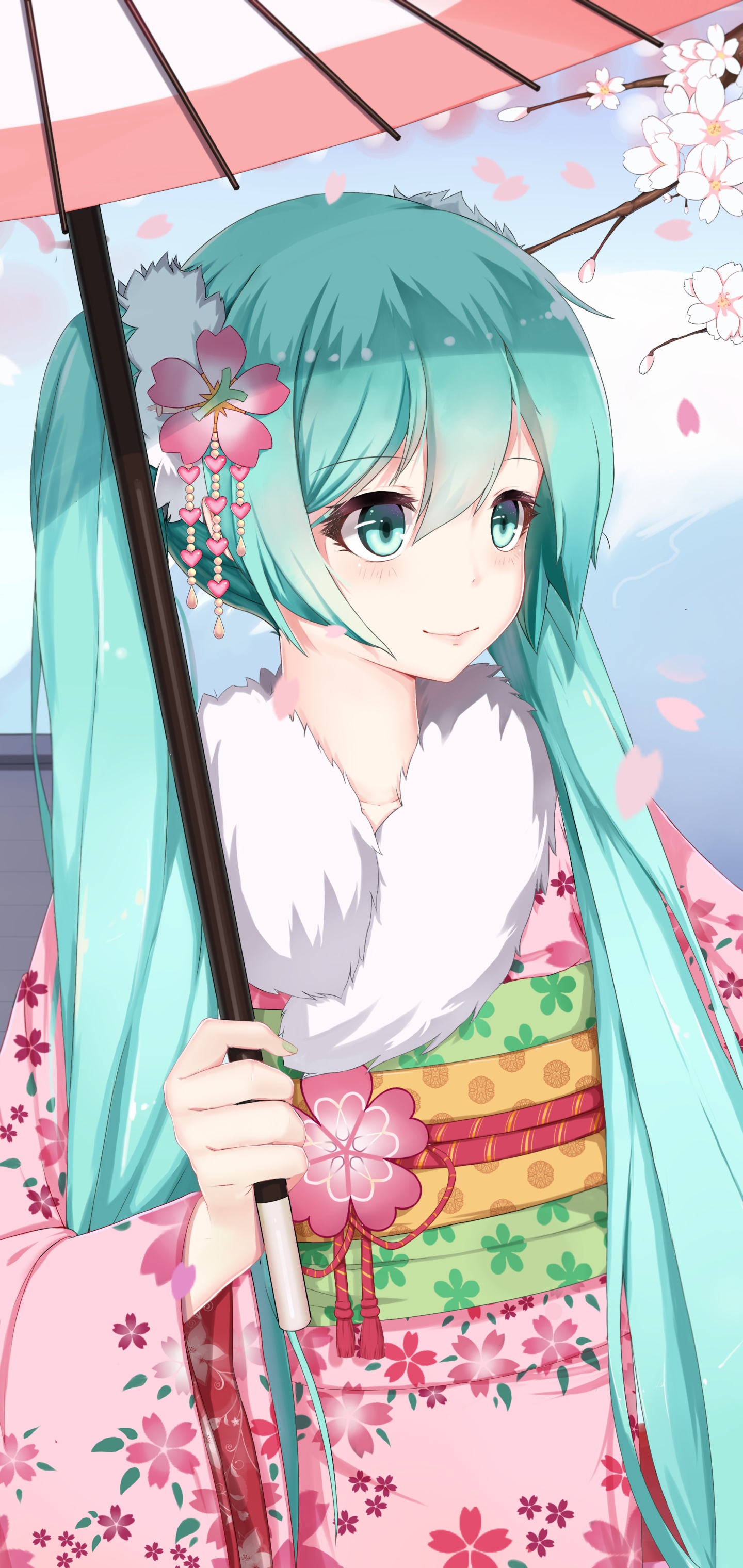 Anime Vocaloid Phone Wallpaper, Blue