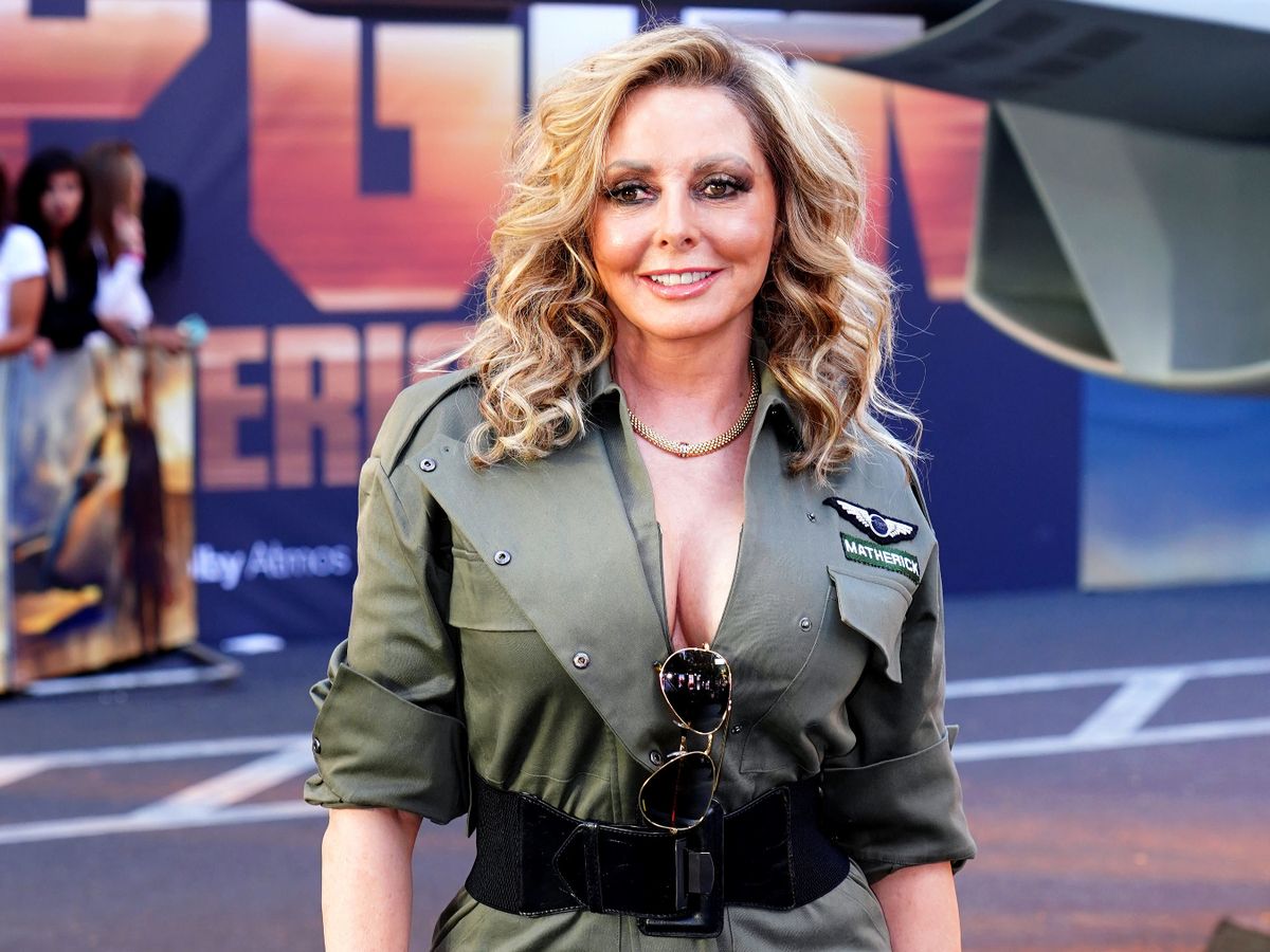 Carol Vorderman ditches gown as she