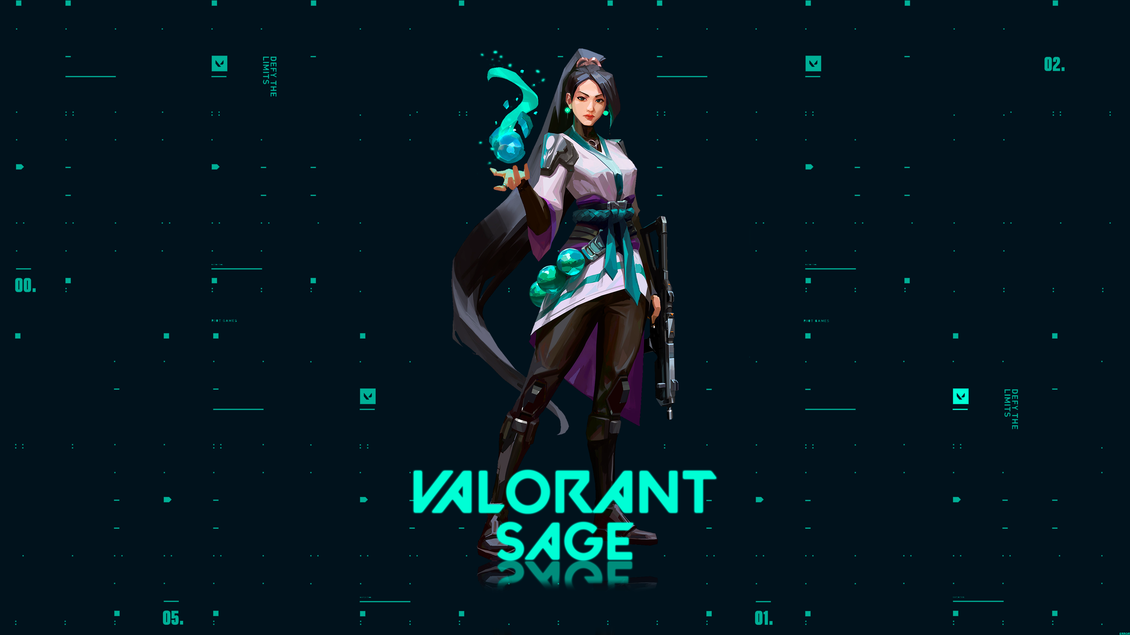 Sage Wallpaper 4K, Valorant, PC Games