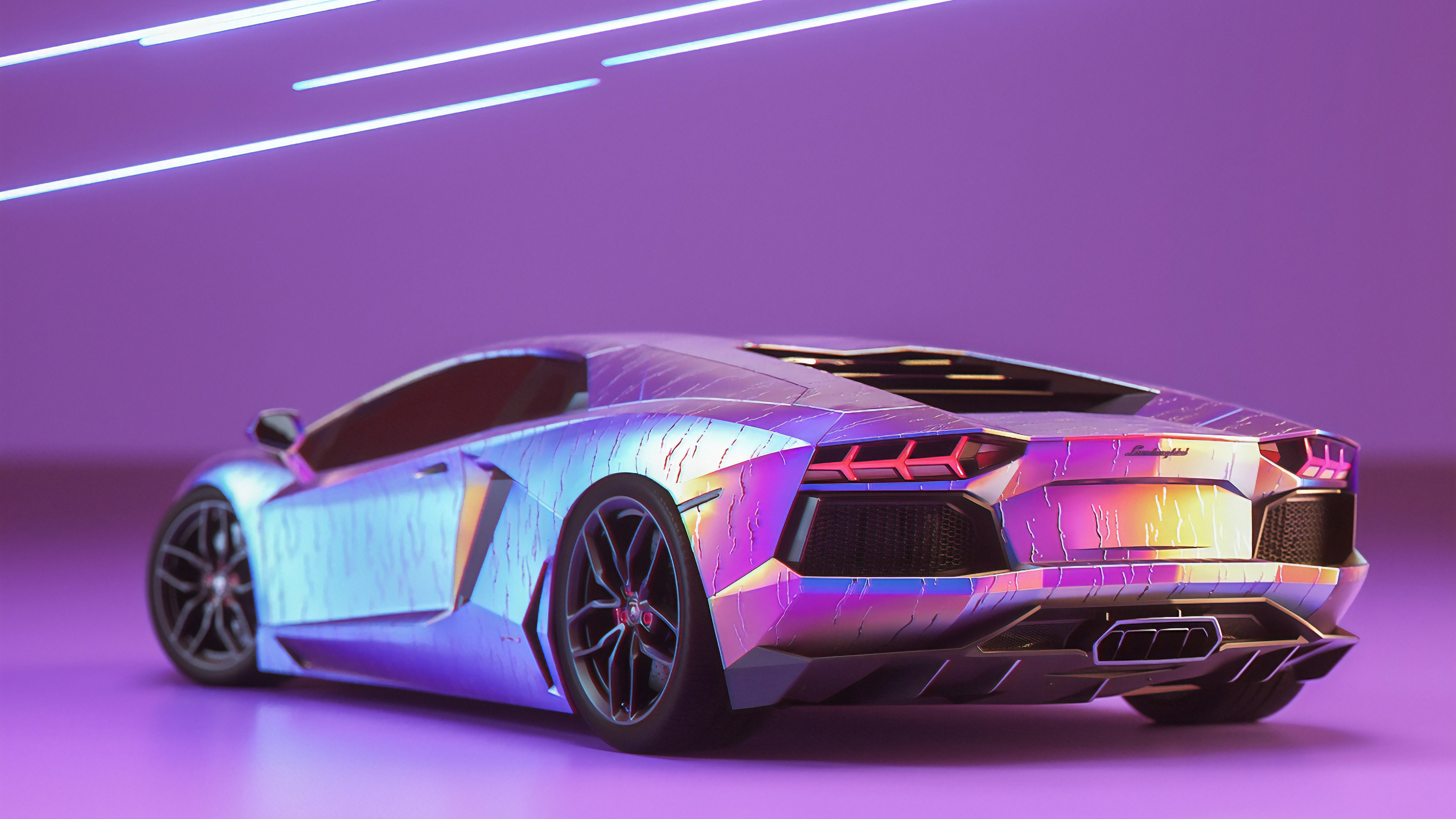 Wallpaper 4k Lamborghini Aventador New