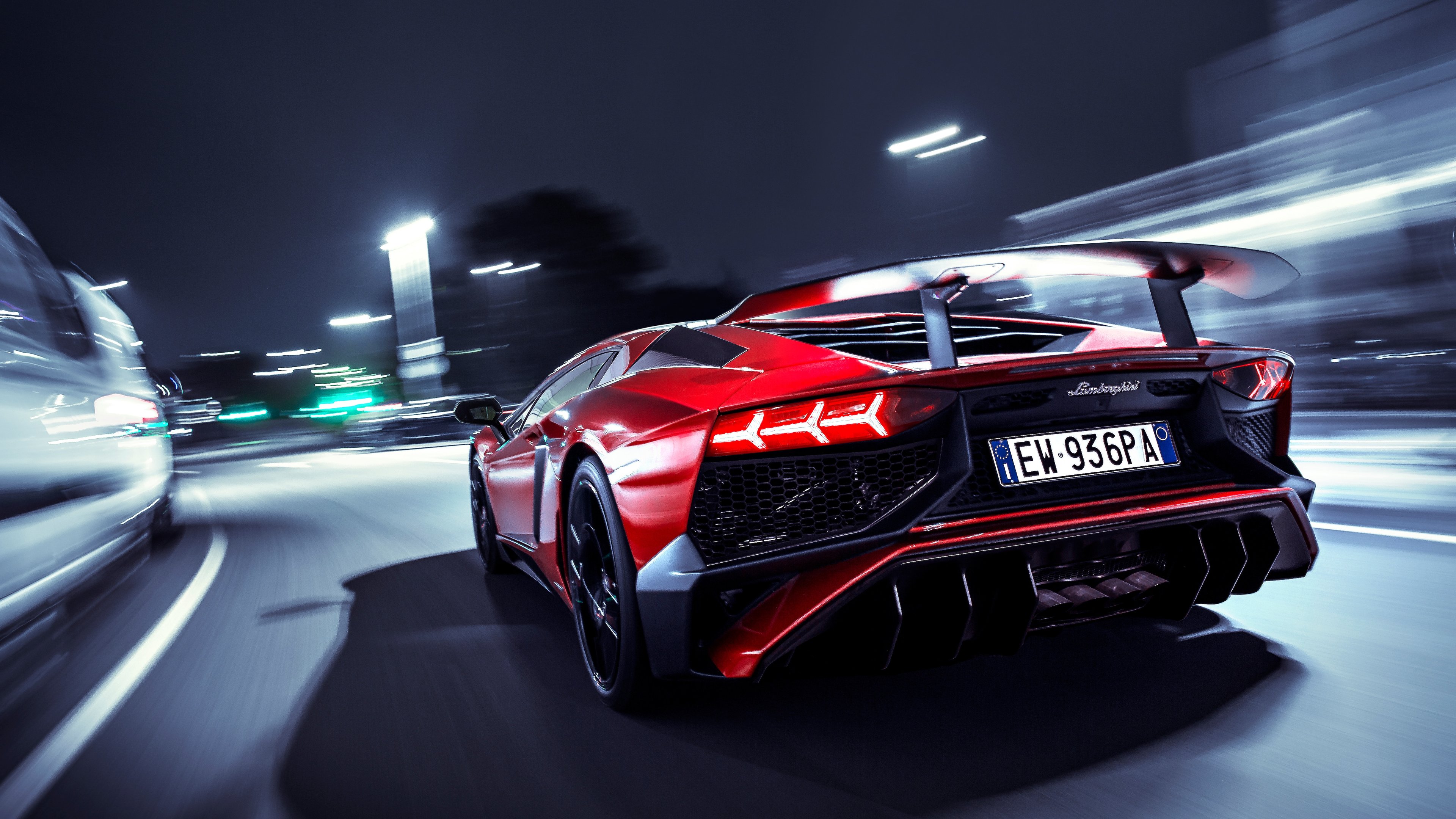 Wallpaper 4k Lamborghini Aventador SV