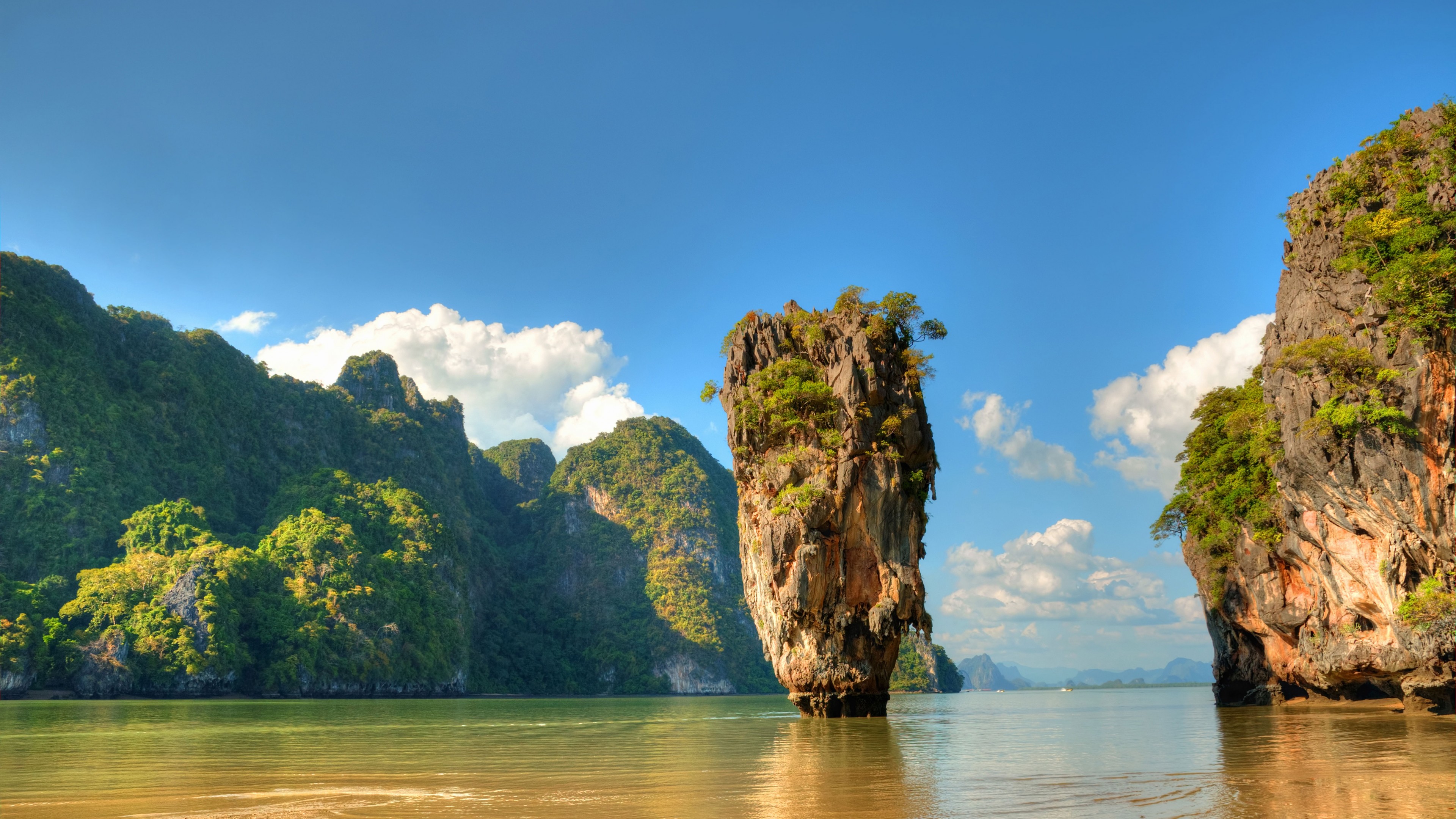 Wallpaper / Ko Tapu, Thailand, islands, mountains, rocks, ocean, 4K free download