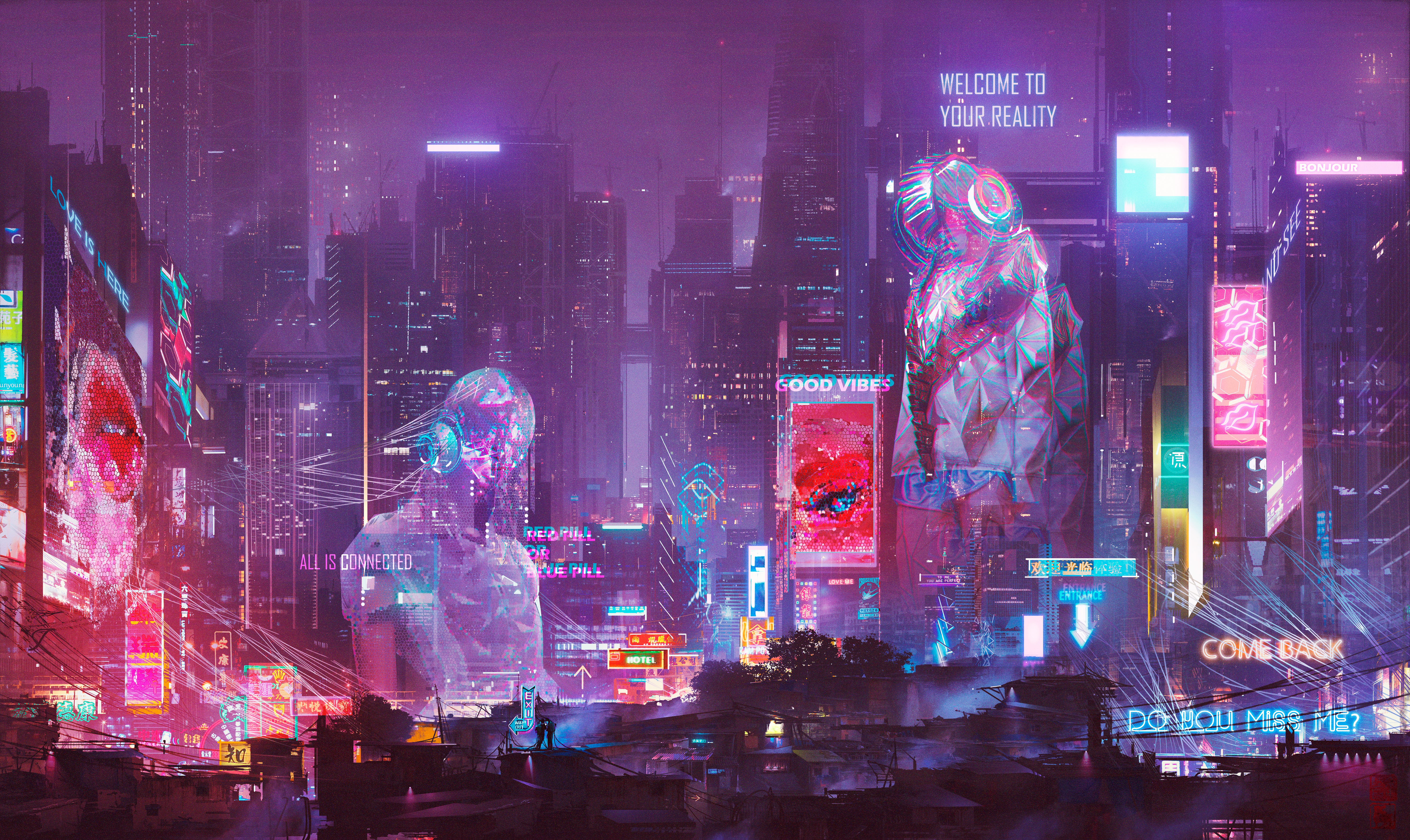 Sci Fi Cyberpunk 4k Ultra HD Wallpaper