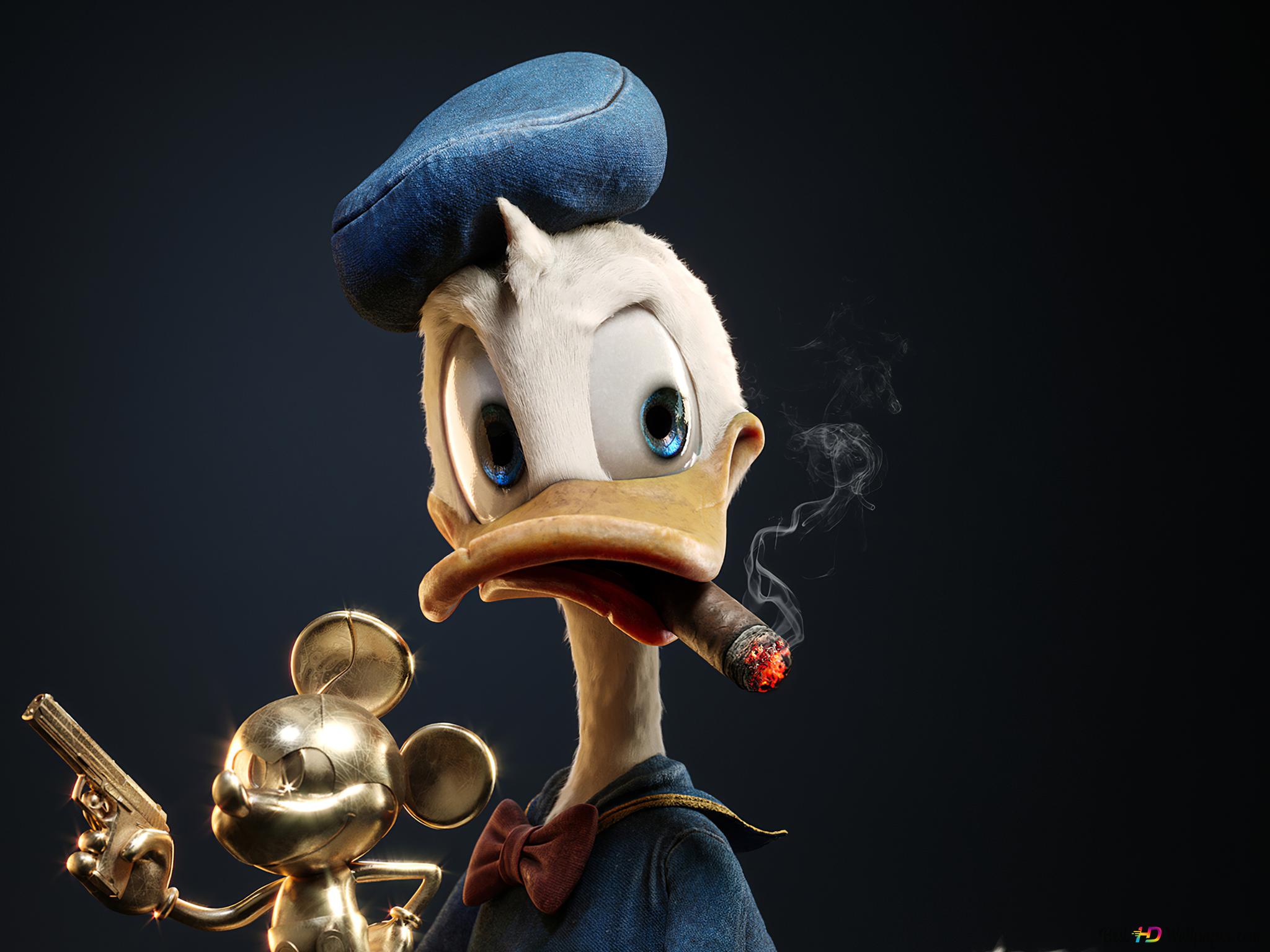 Donald duck found a treasure 4K