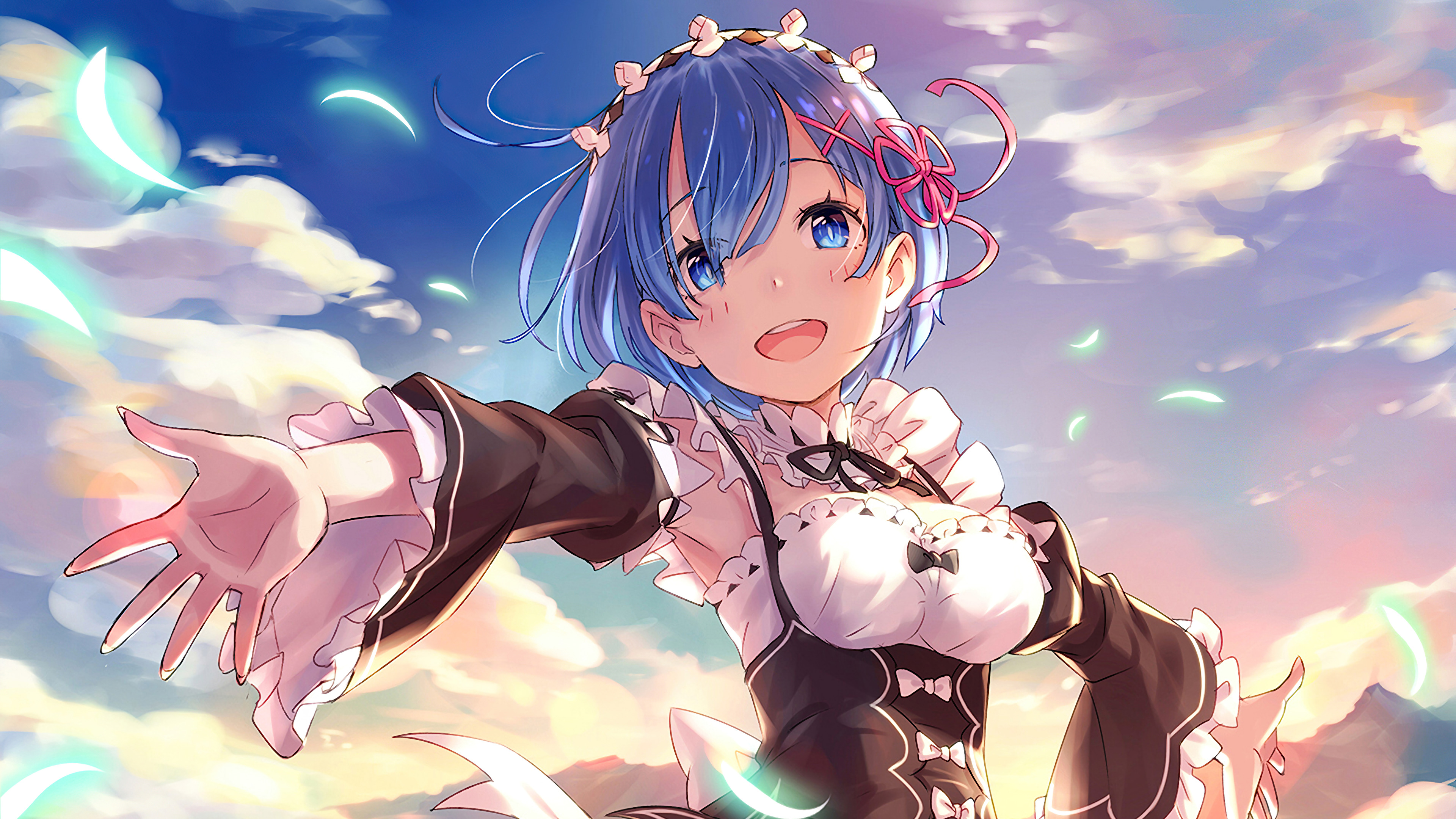 Anime, Girl, Maid, Rem, Re:Zero
