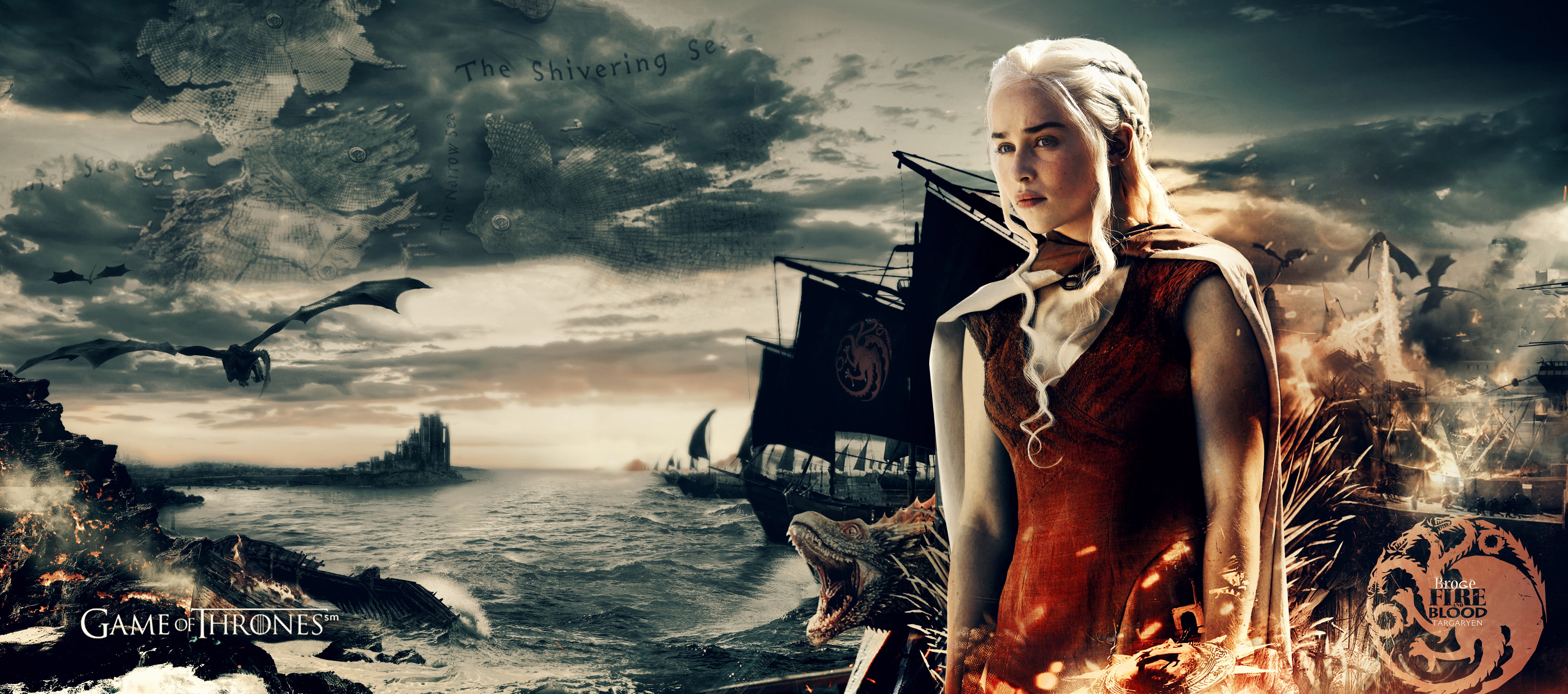 daenerys targaryen, emilia clarke, game