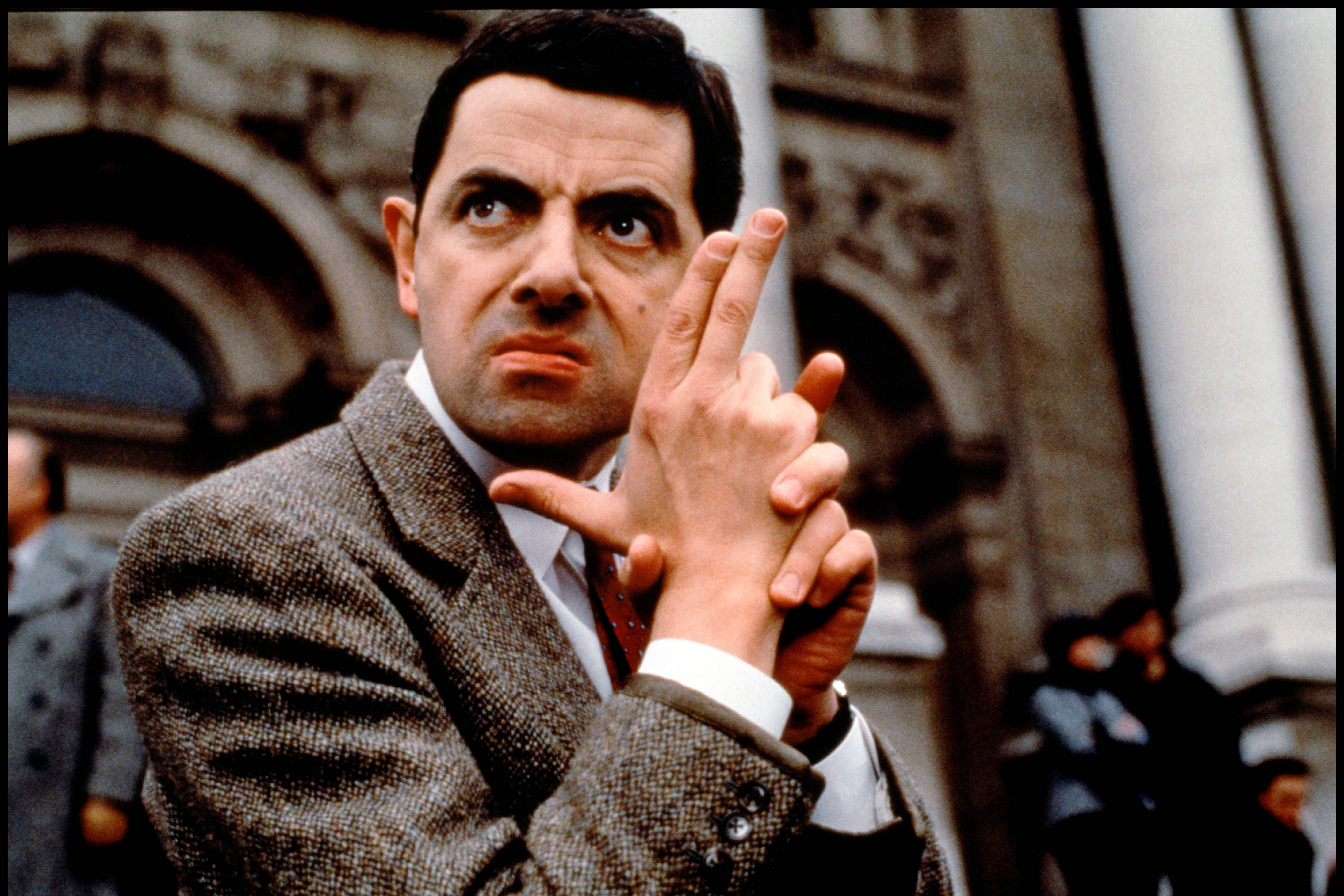 Download Mr Bean 4K Finger Guns