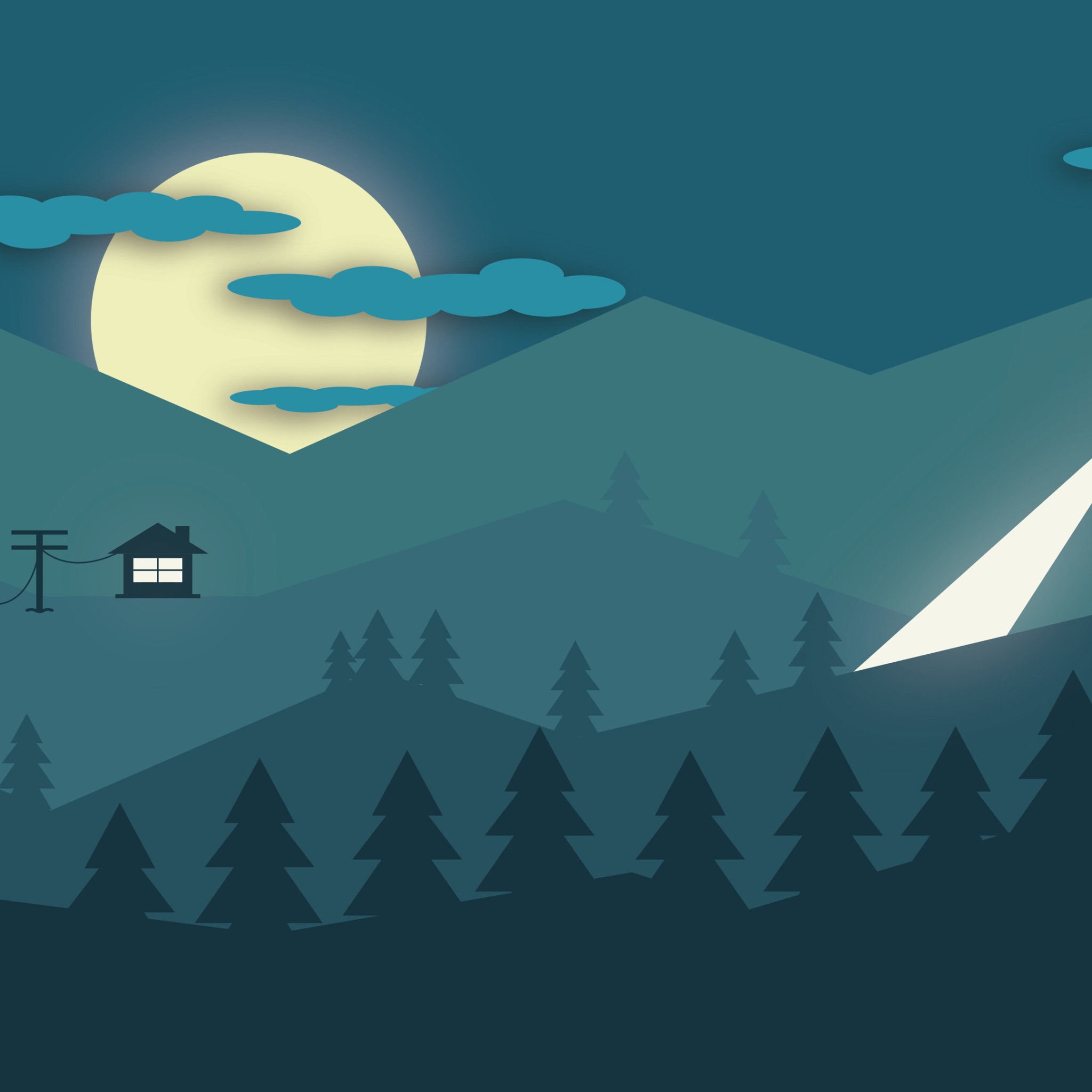 Wallpaper 4k Minimalism Mountains