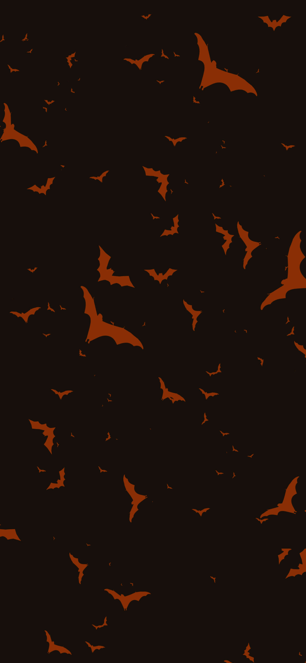 Halloween Bats Black Minimalist Wallpaper