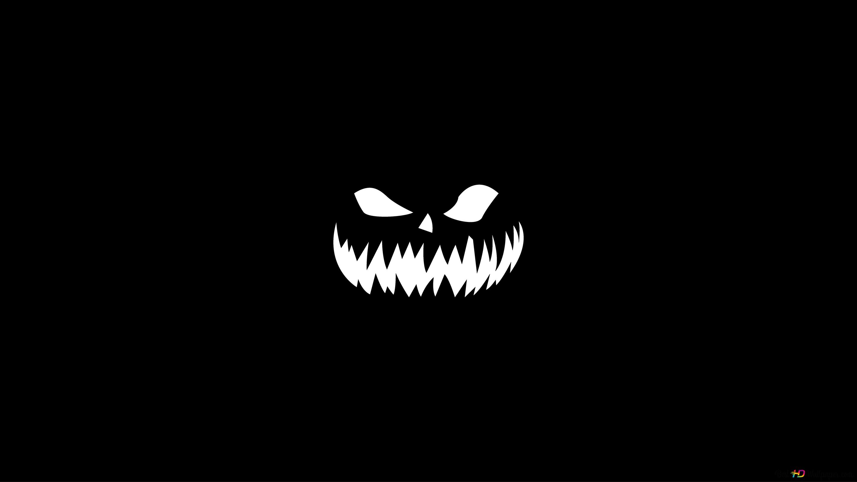Halloween black and white 8K wallpaper