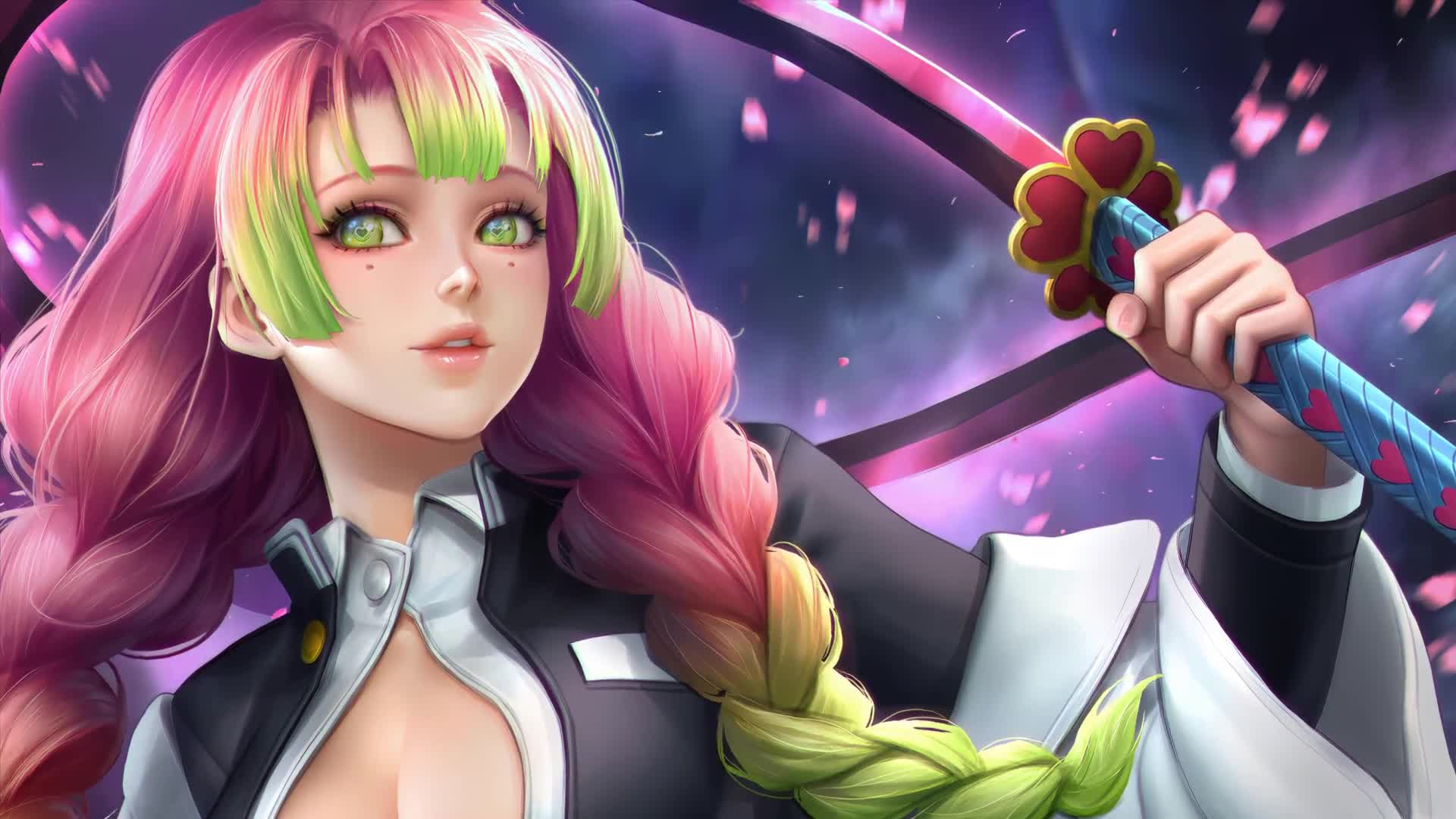 Mitsuri Kanroji. Sakura. Kimetsu No