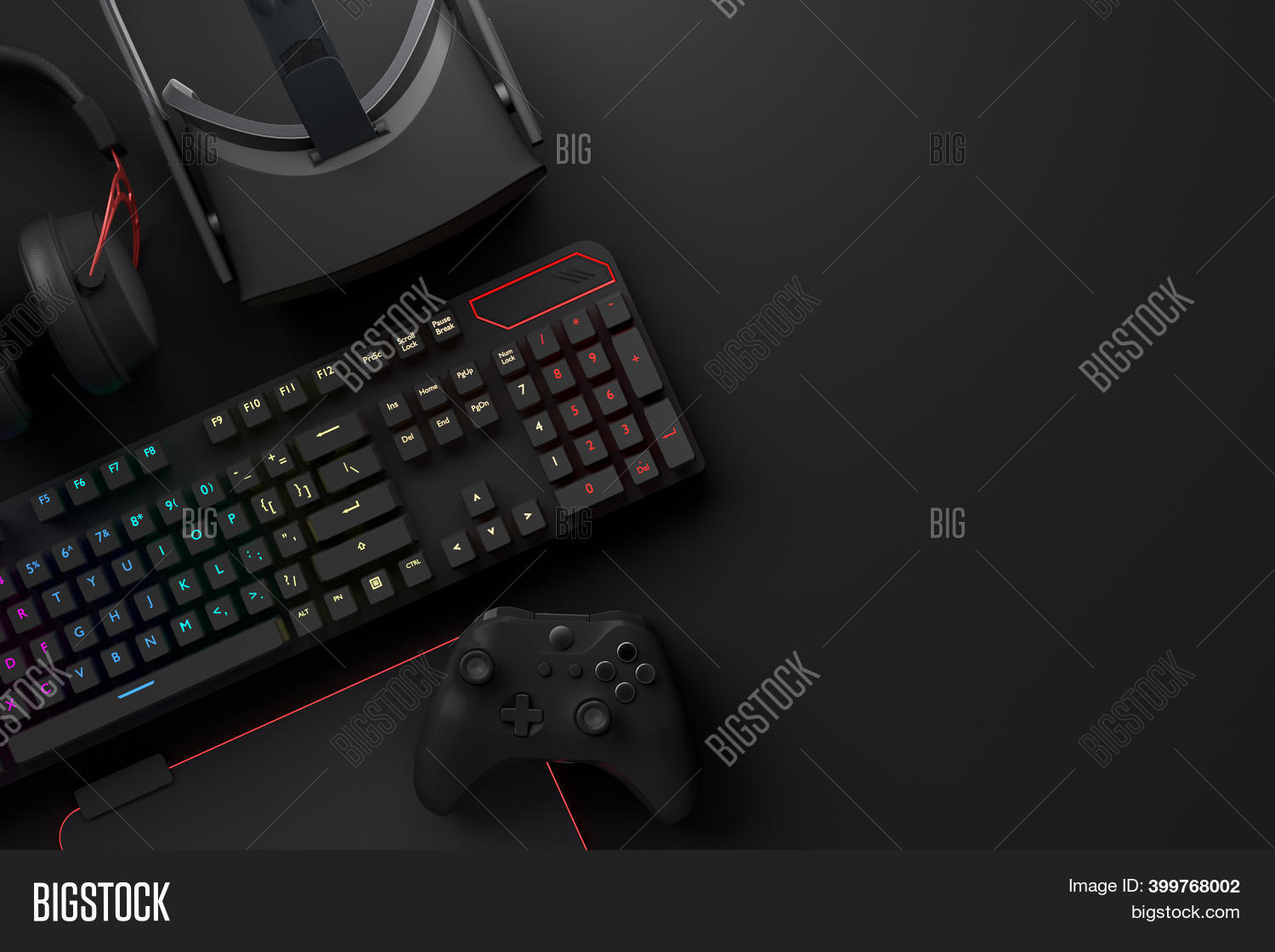 Top View Gamer Image & Photo Free